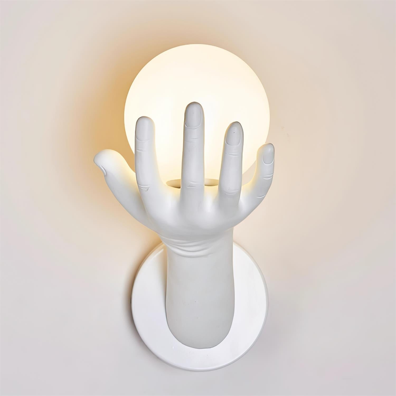 Aura Applique Murale Forme Main Bois - Neutralighting