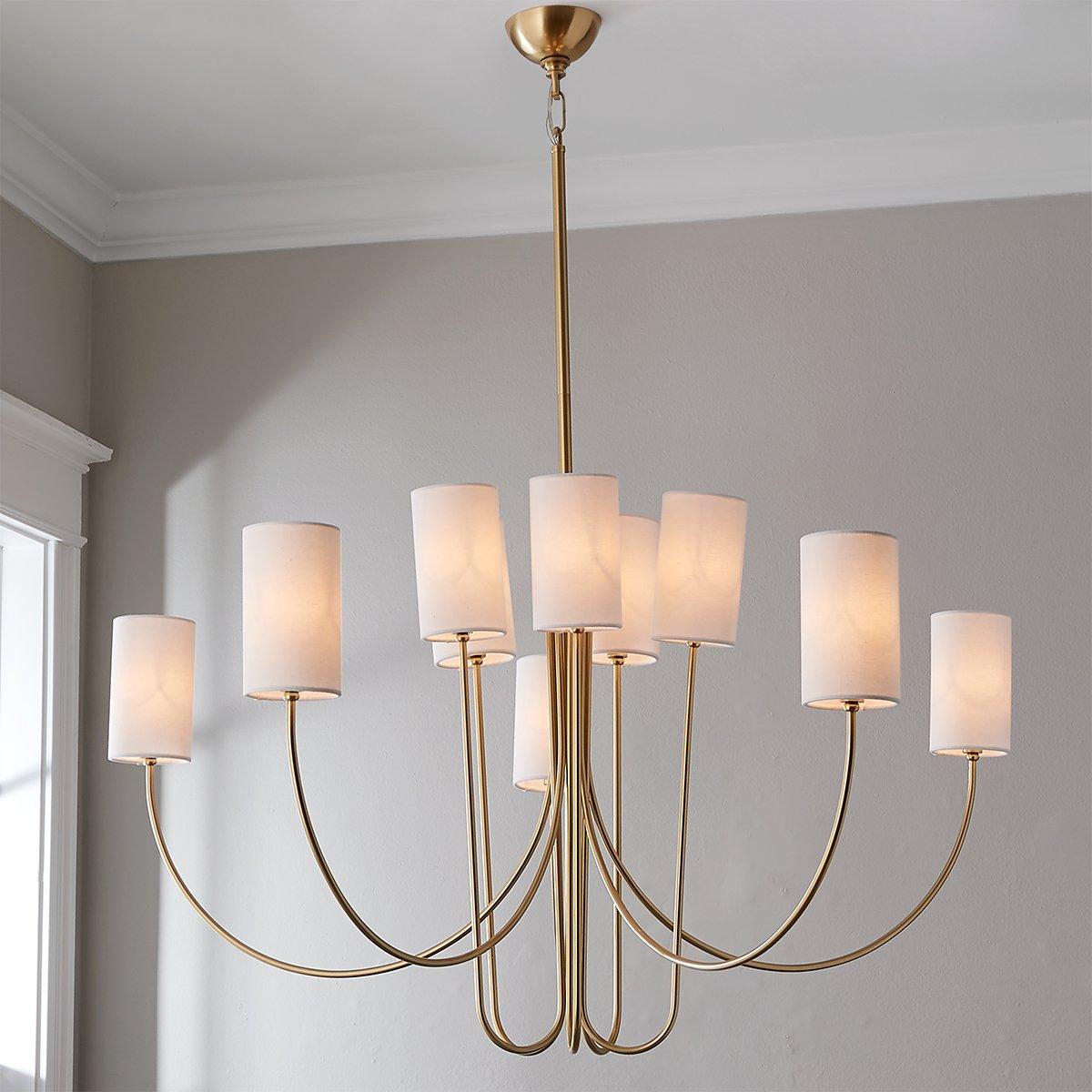 Asolira Chandelier Tissu Noir Industriel Vintage - Neutralighting