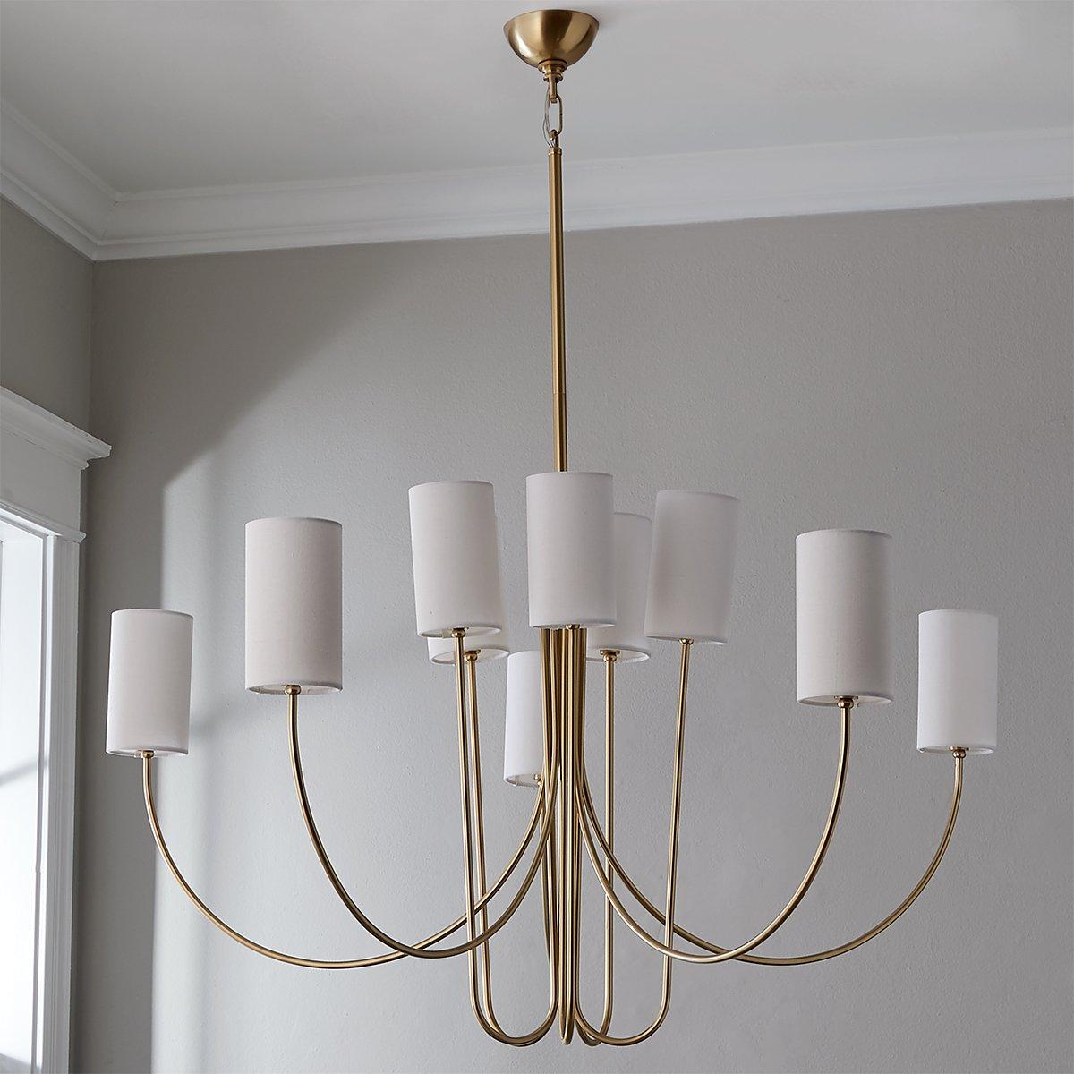 Asolira Chandelier Tissu Noir Industriel Vintage - Neutralighting