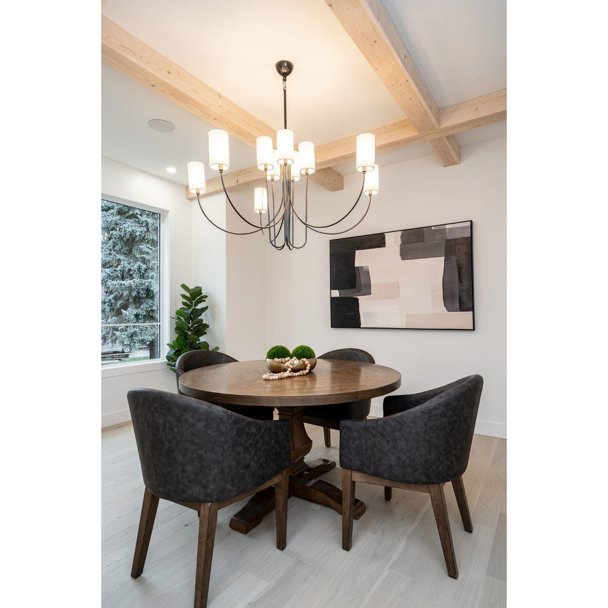 Asolira Chandelier Tissu Noir Industriel Vintage - Neutralighting