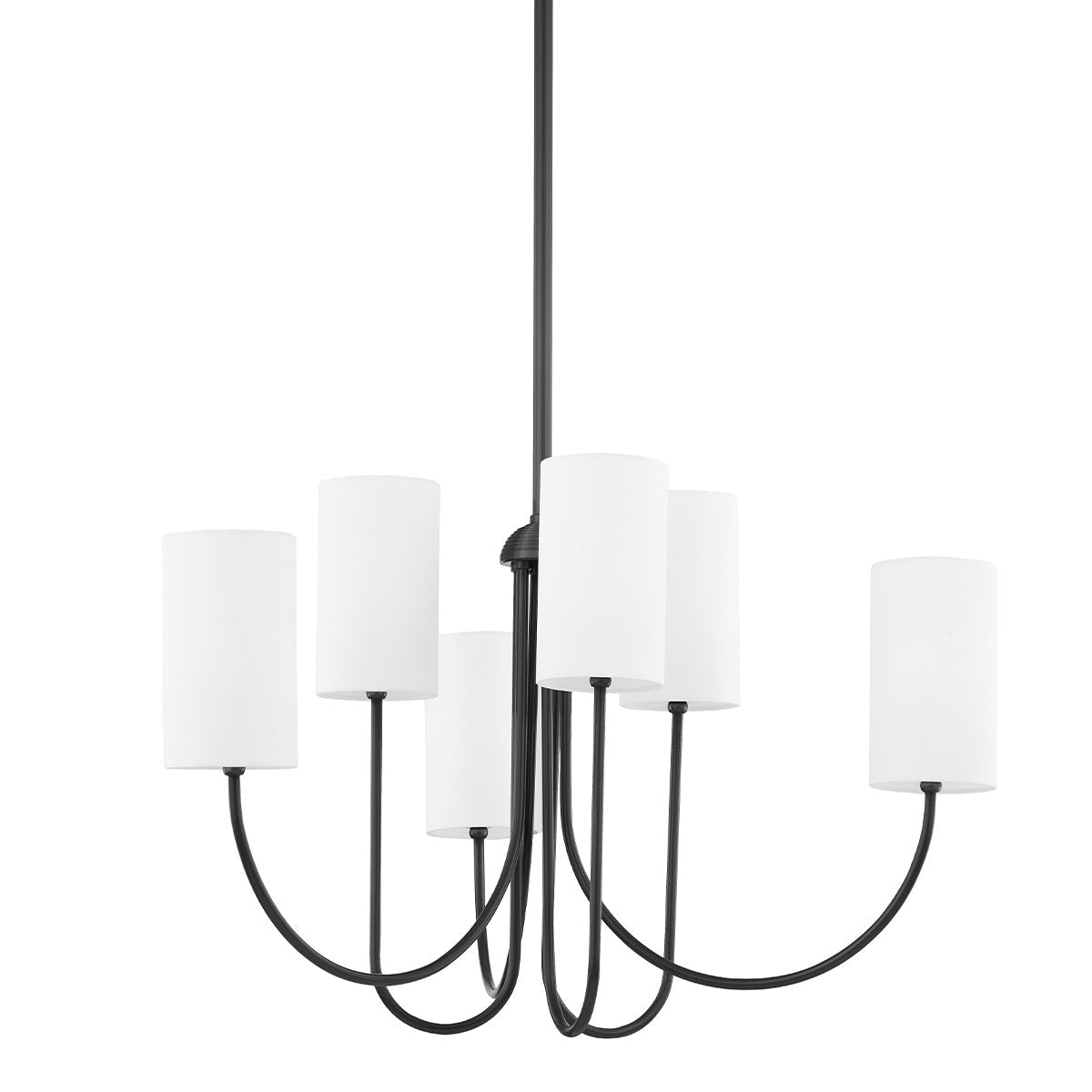 Asolira Chandelier Tissu Noir Industriel Vintage - Neutralighting