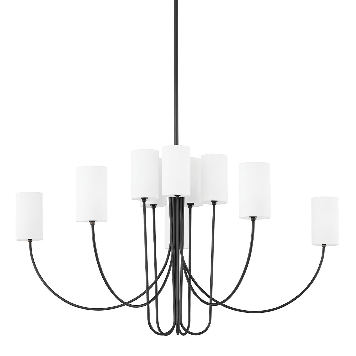 Asolira Chandelier Tissu Noir Industriel Vintage - Neutralighting