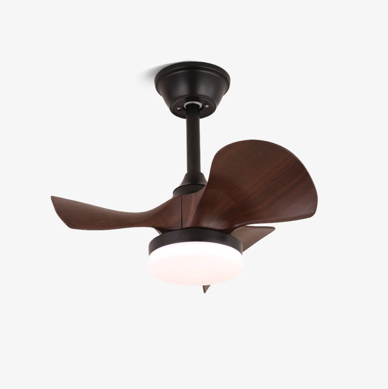 Plafonnier Ventilateur Neriah Moderne en Bois avec pales et LED intégrée