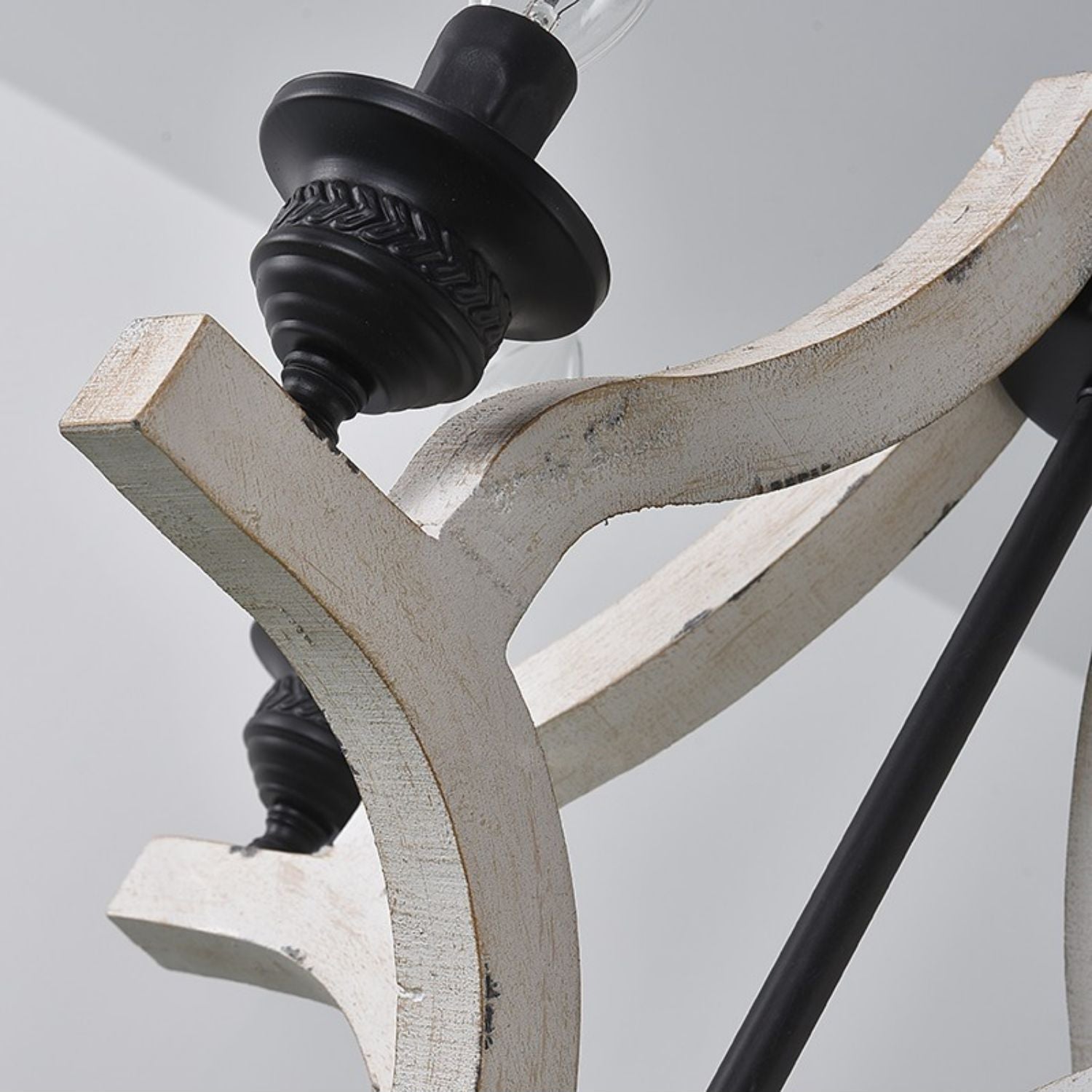 Ephaos Chandelier Métal Bois Industriel Vintage - Neutralighting
