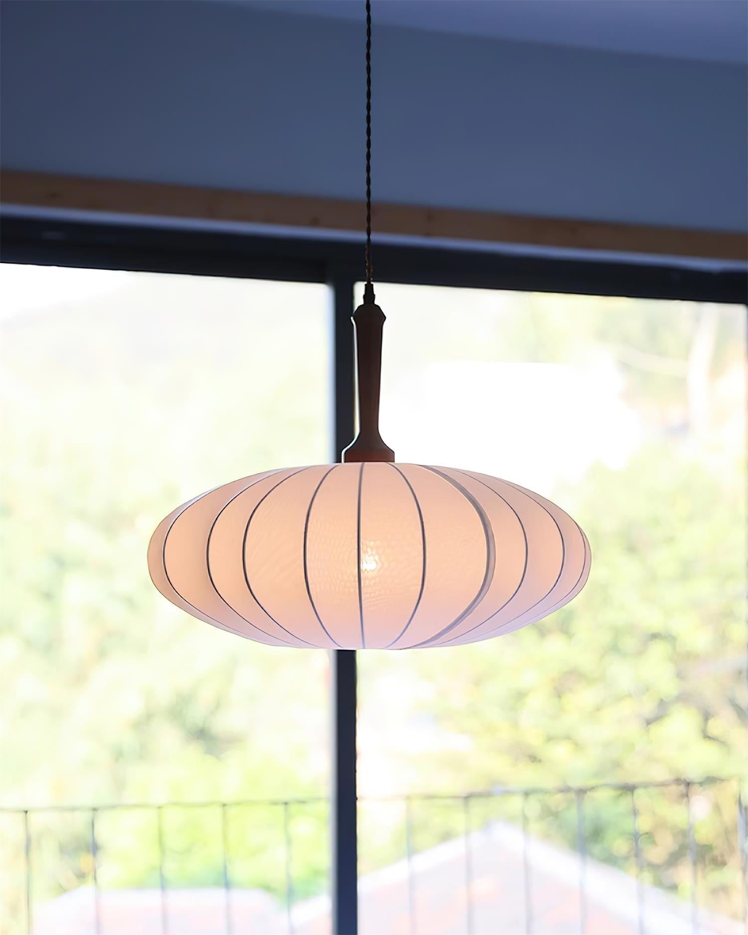 Hashira Tissu Suspension Ovale Mid Century - Neutralighting