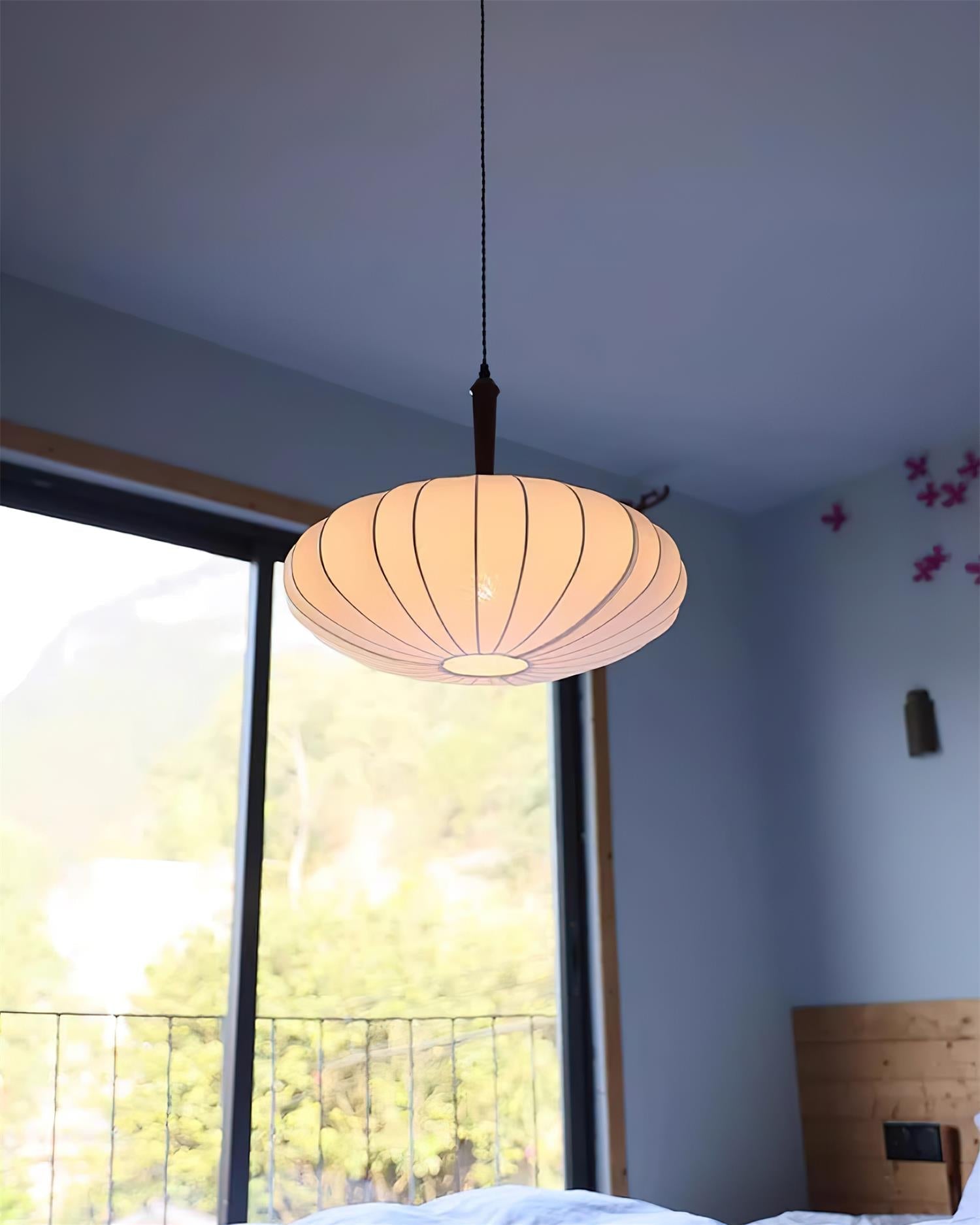 Hashira Tissu Suspension Ovale Mid Century - Neutralighting