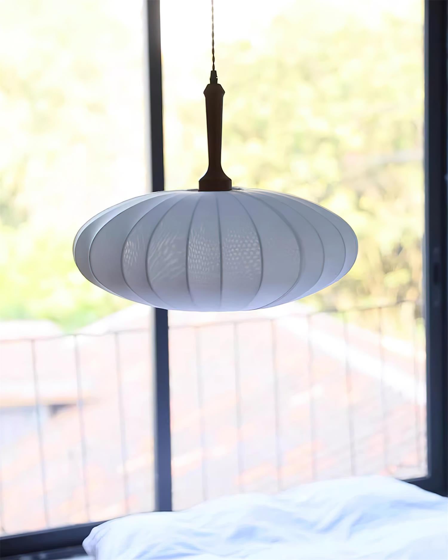Hashira Tissu Suspension Ovale Mid Century - Neutralighting