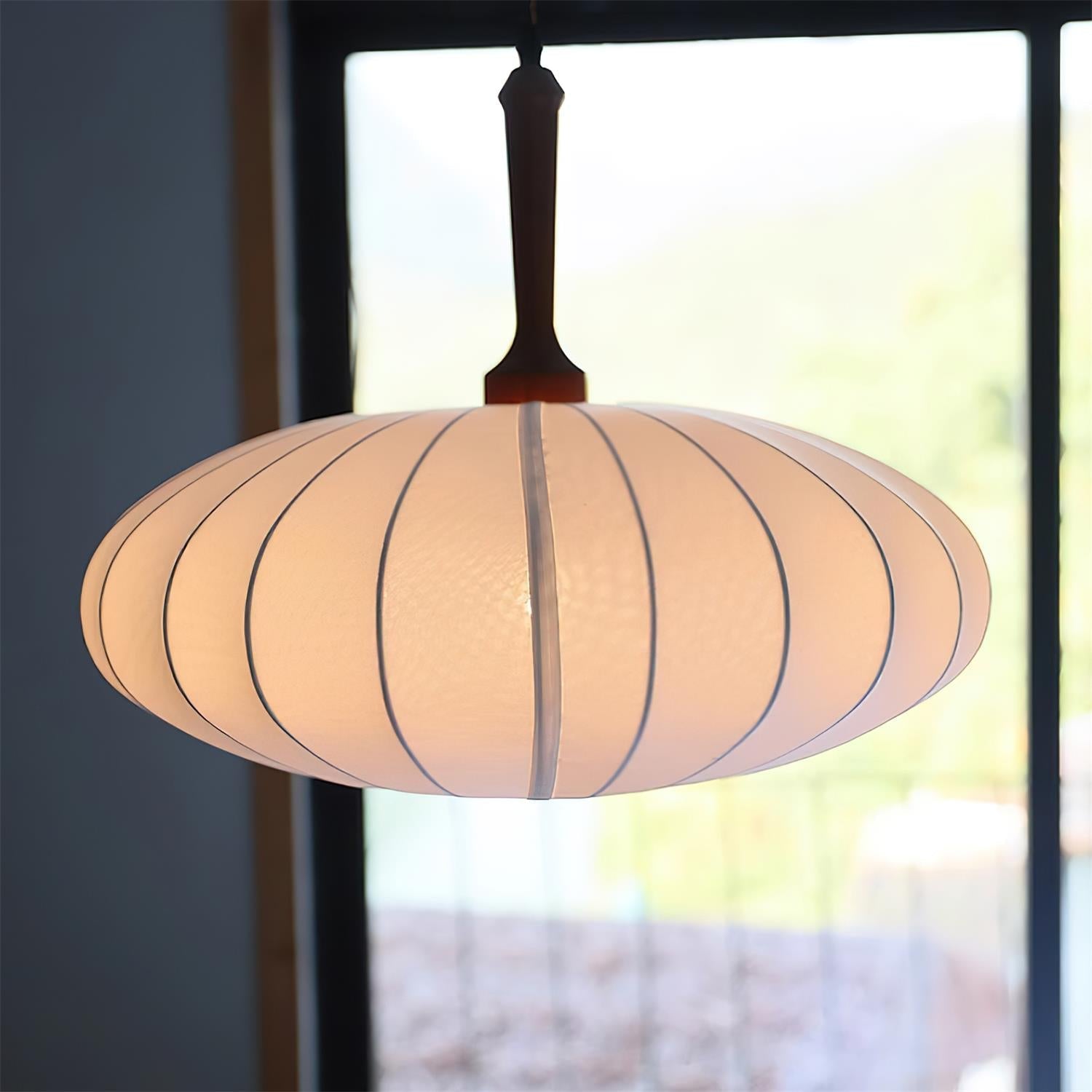 Hashira Tissu Suspension Ovale Mid Century - Neutralighting
