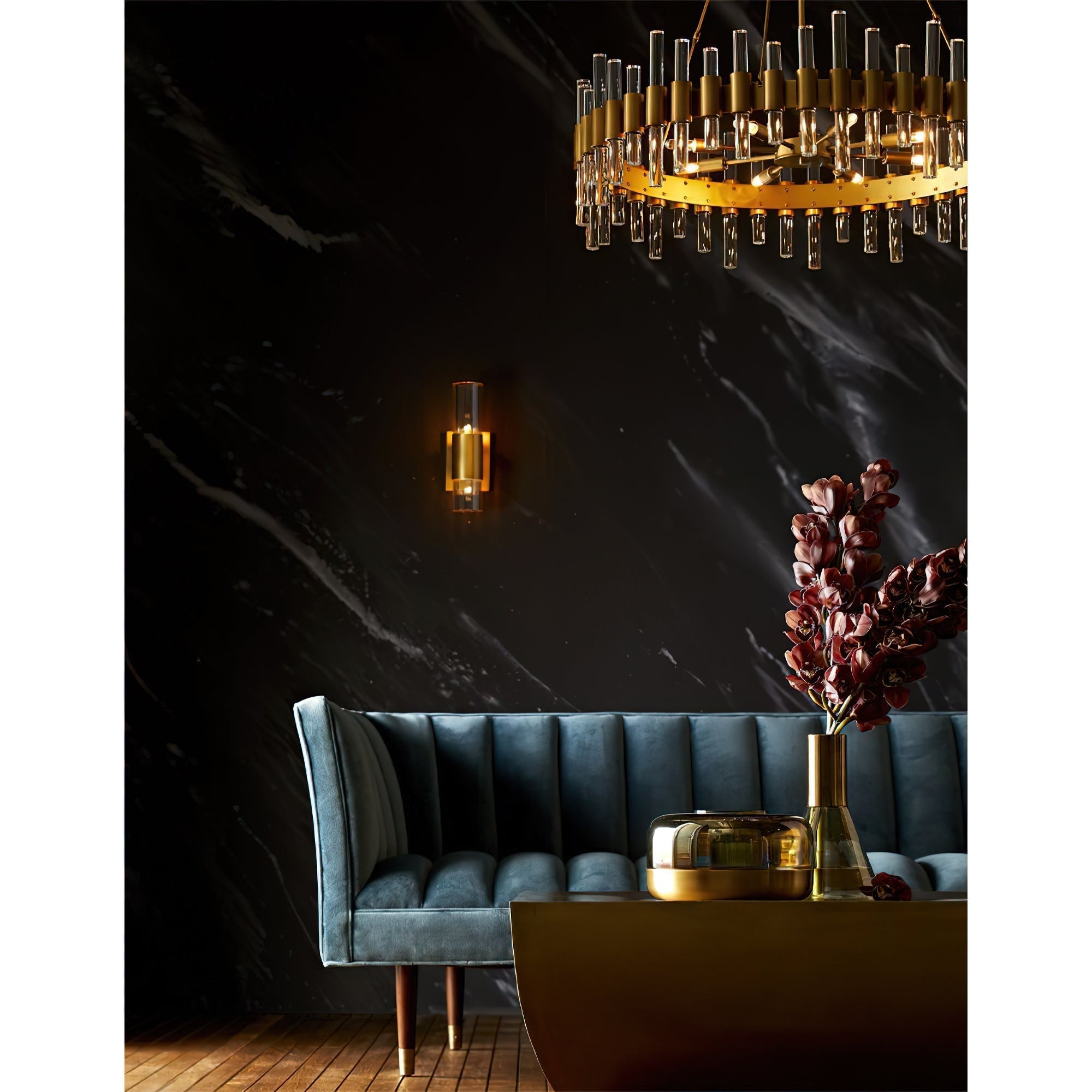 Ellorel Lustre Postmoderne De Luxe Métal Acrylique - Neutralighting