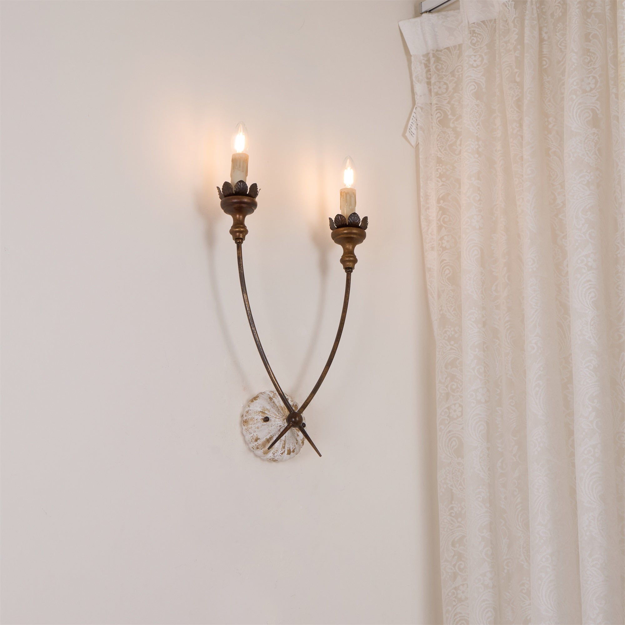 Catalos Vintage Industrial Wooden Metal Wall Lamp - Lamp Copper
