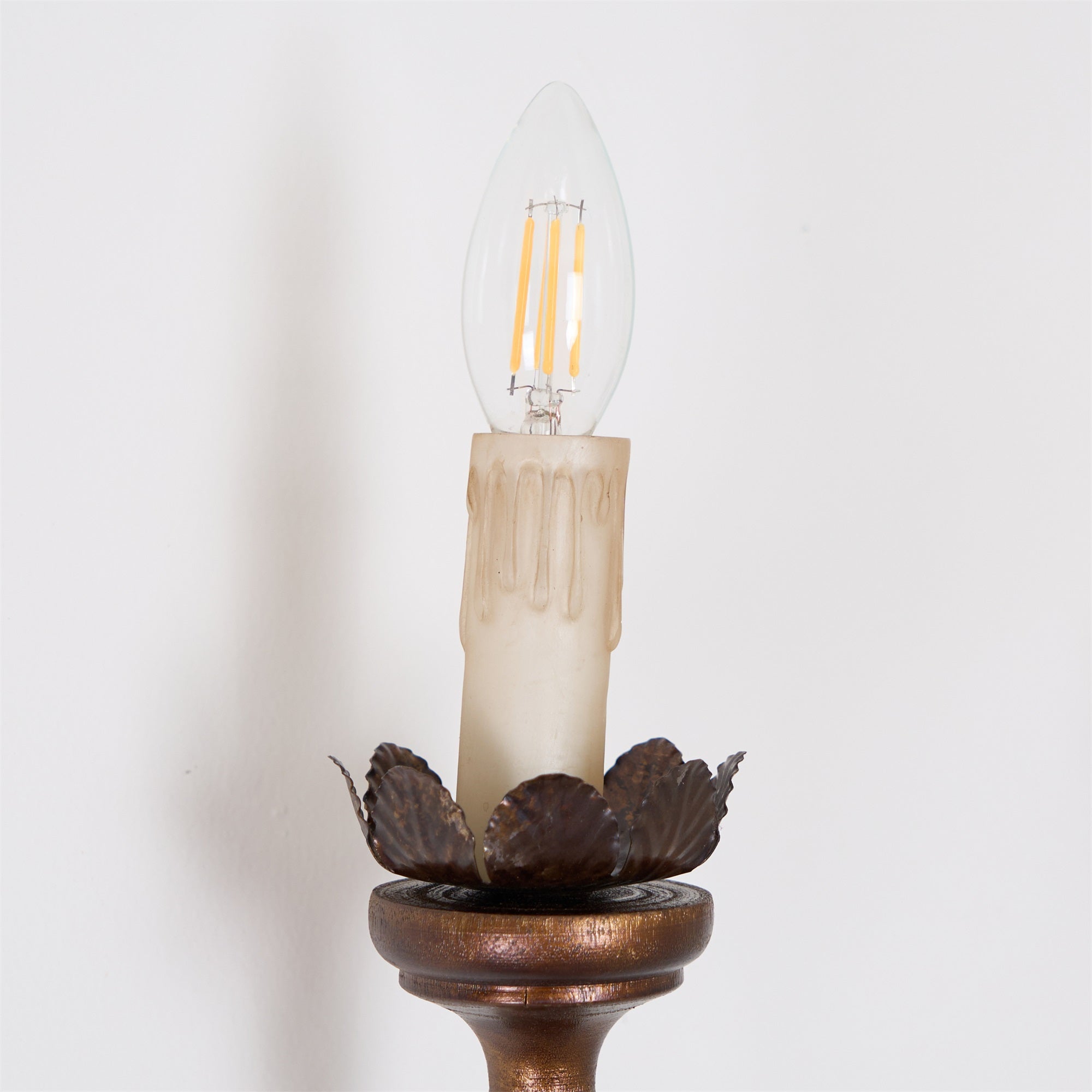 Catalos Vintage Industrial Wooden Metal Wall Lamp - Lamp Copper