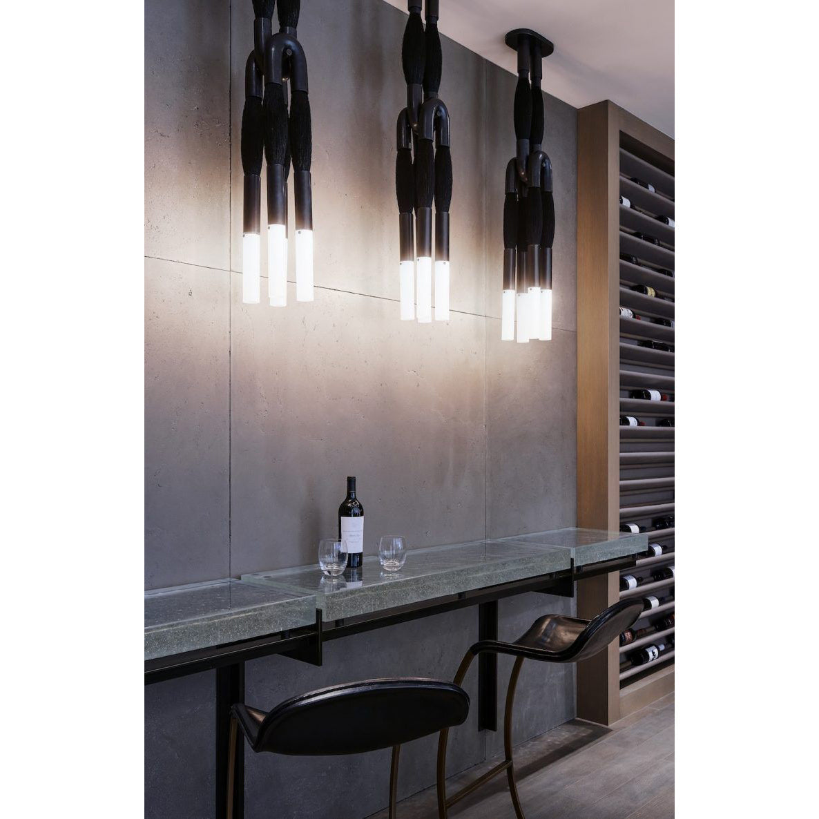 Cacarir Suspension Traditionnelle Art Métal Noir - Neutralighting