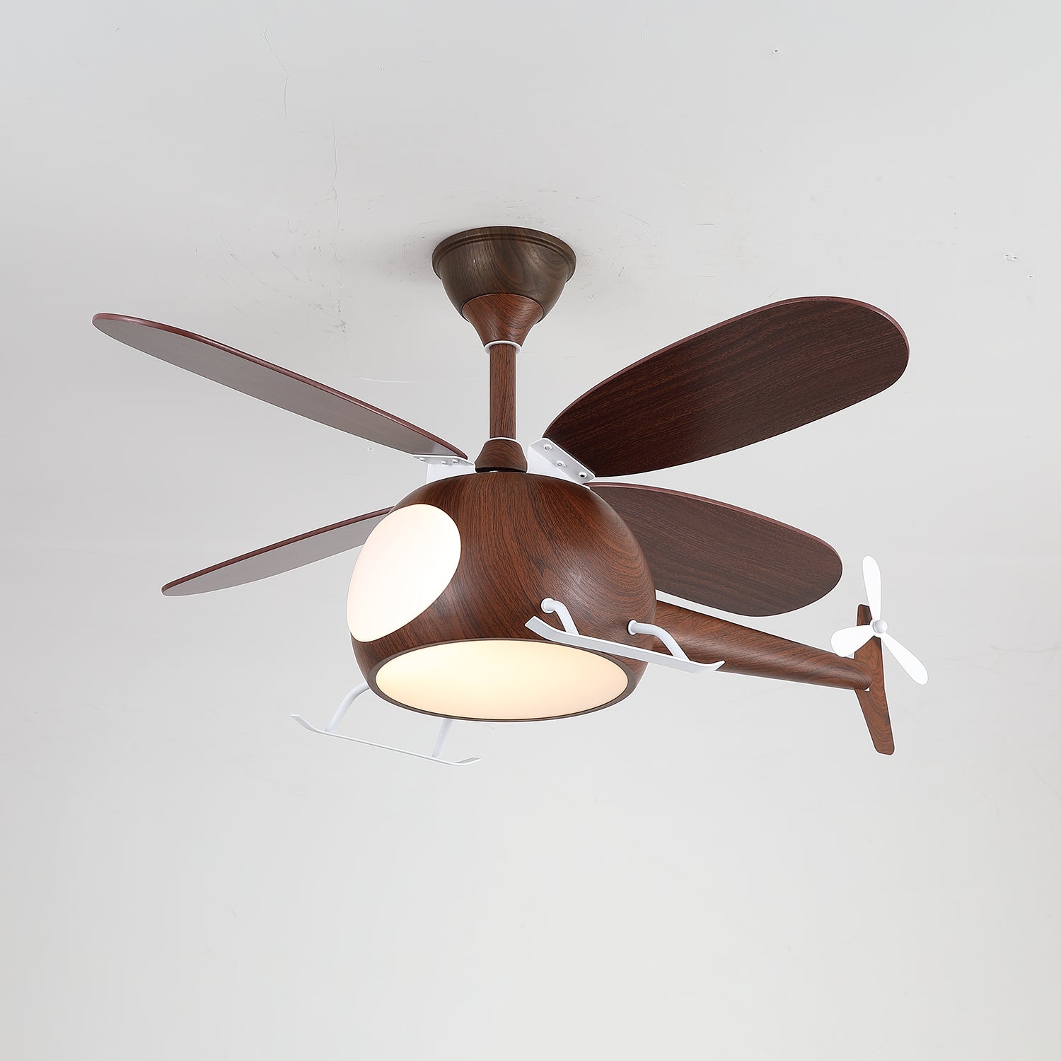 Ventilateur de plafond et luminaire Aviara Bois Moderne pour chambre d'enfant, vérification des pièces avant installation