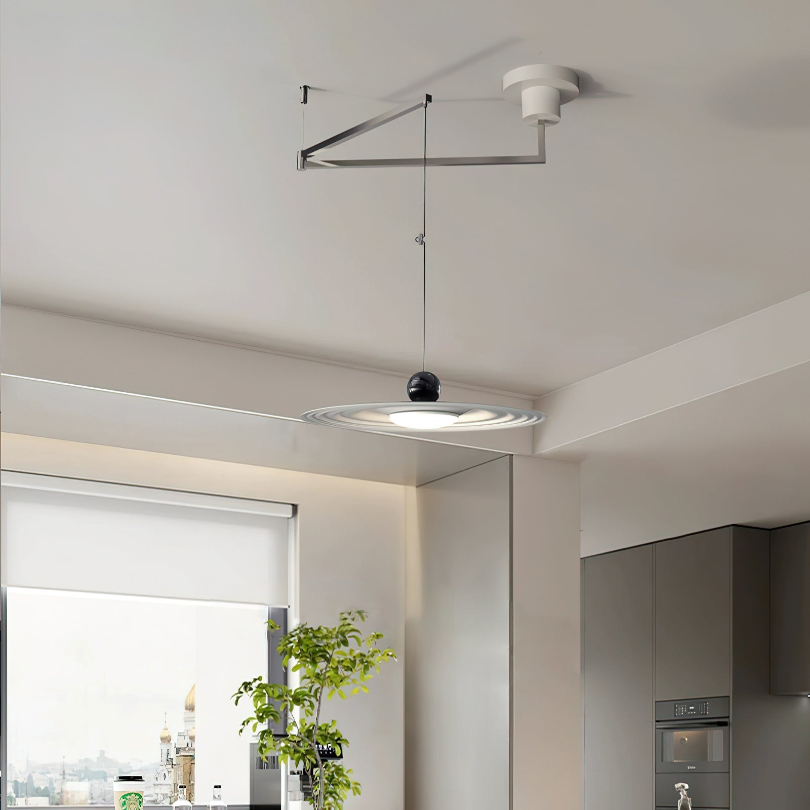 Helios Balançoire Suspension Réglable Sculptural Minimaliste - Neutralighting