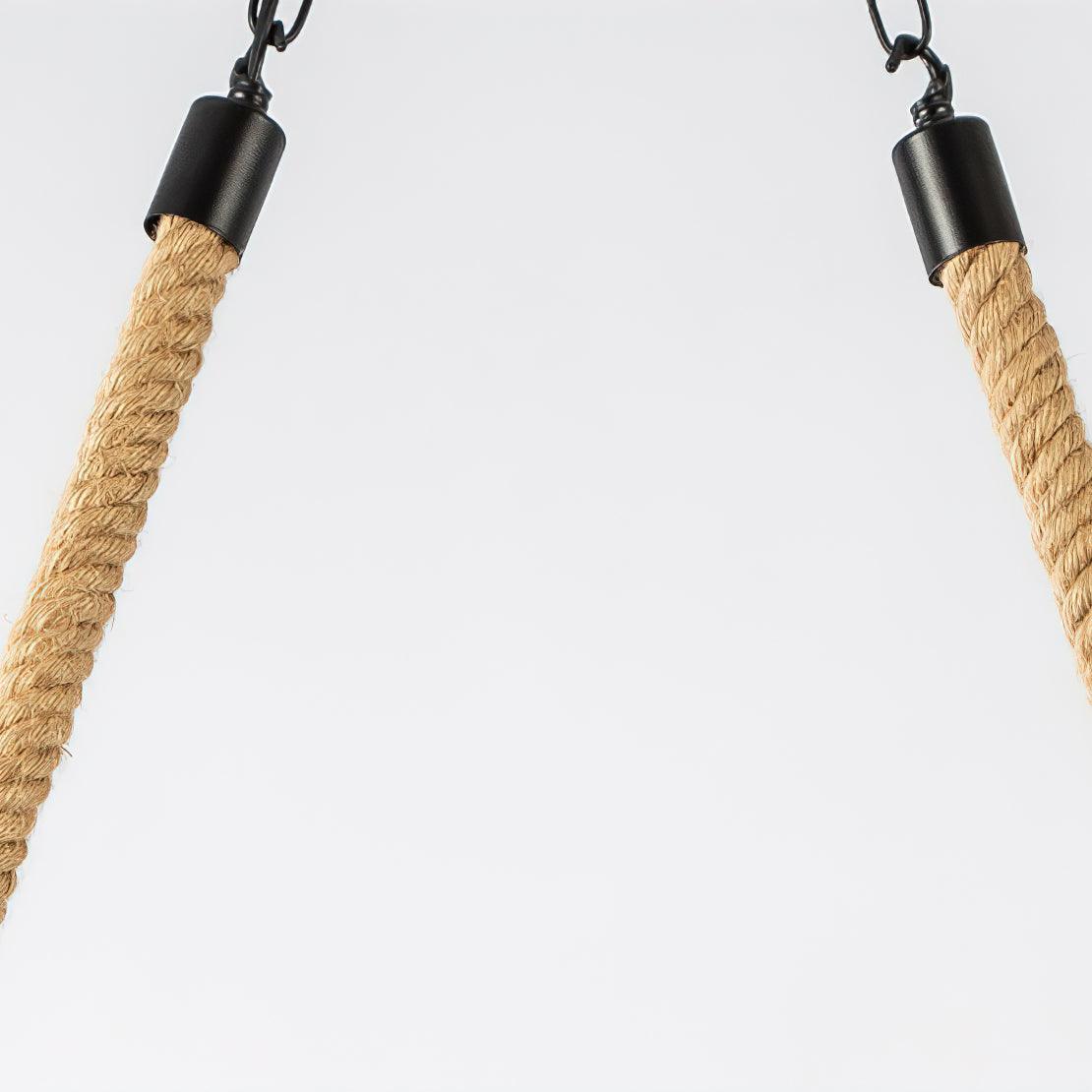 Lustra Suspension Industrielle Vague en Corde de Chanvre - Neutralighting