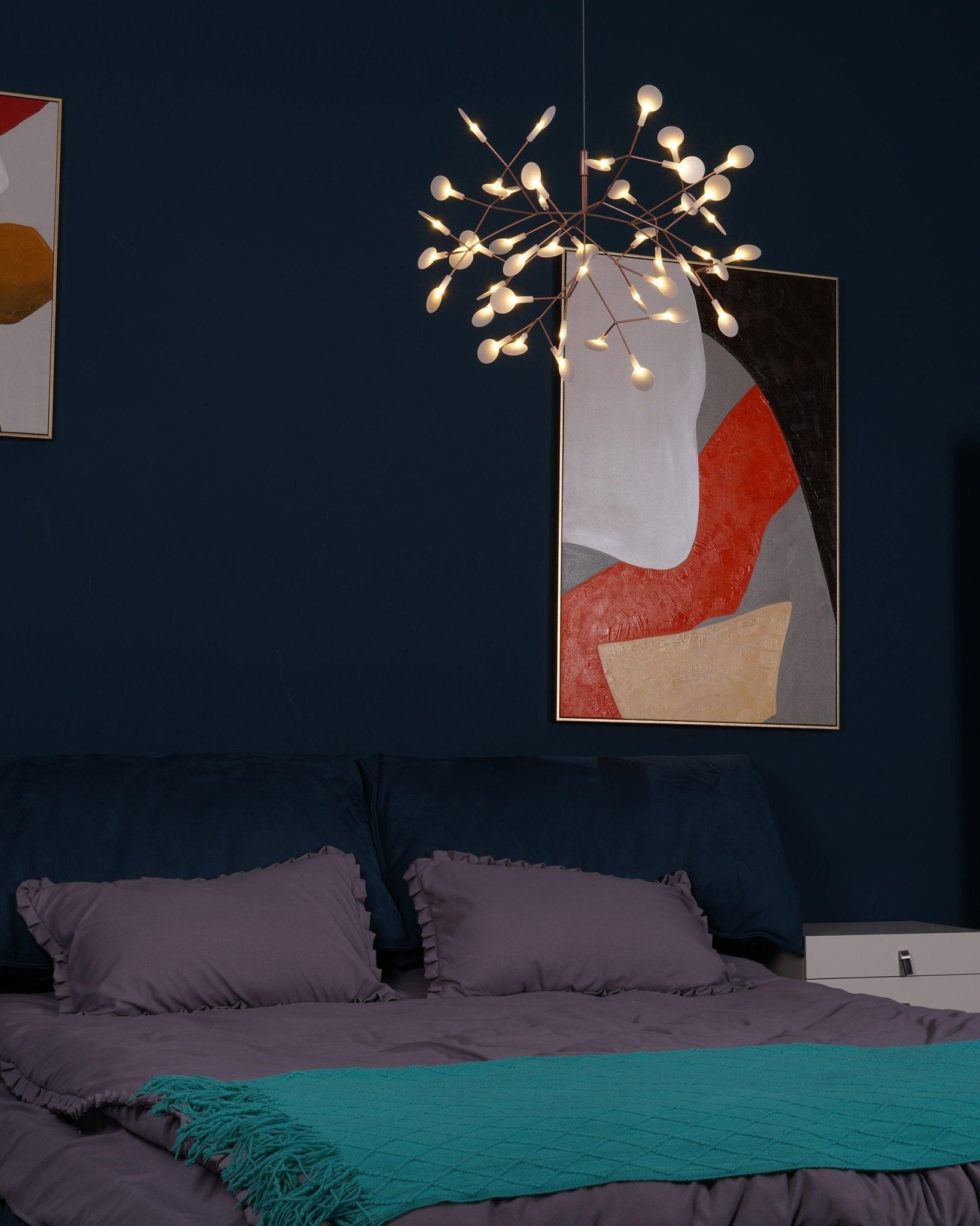 Lustra Chandelier Rose Gold Firefly LED Branch - Neutralighting