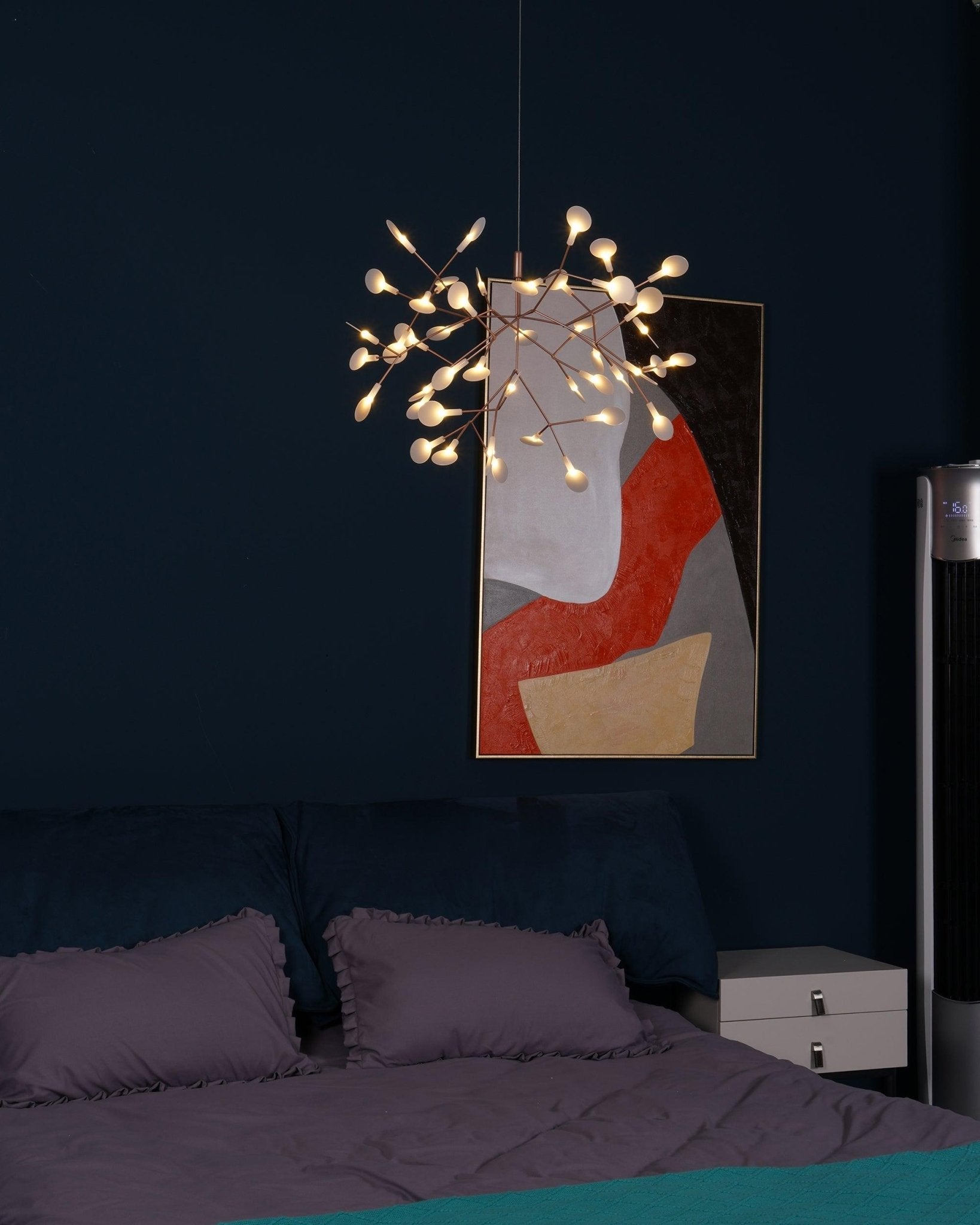 Lustra Chandelier Rose Gold Firefly LED Branch - Neutralighting