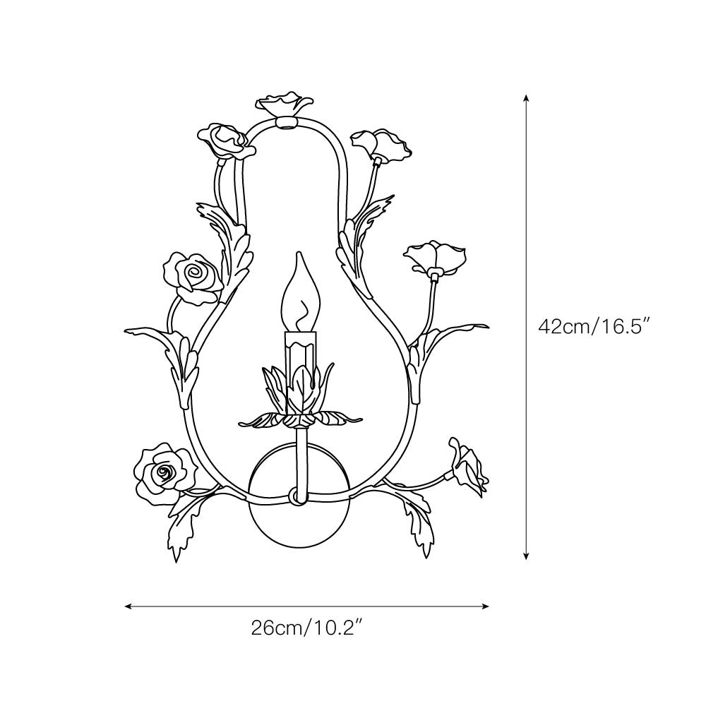 Orvara Applique Murale Créativité Céramique Florale - Neutralighting
