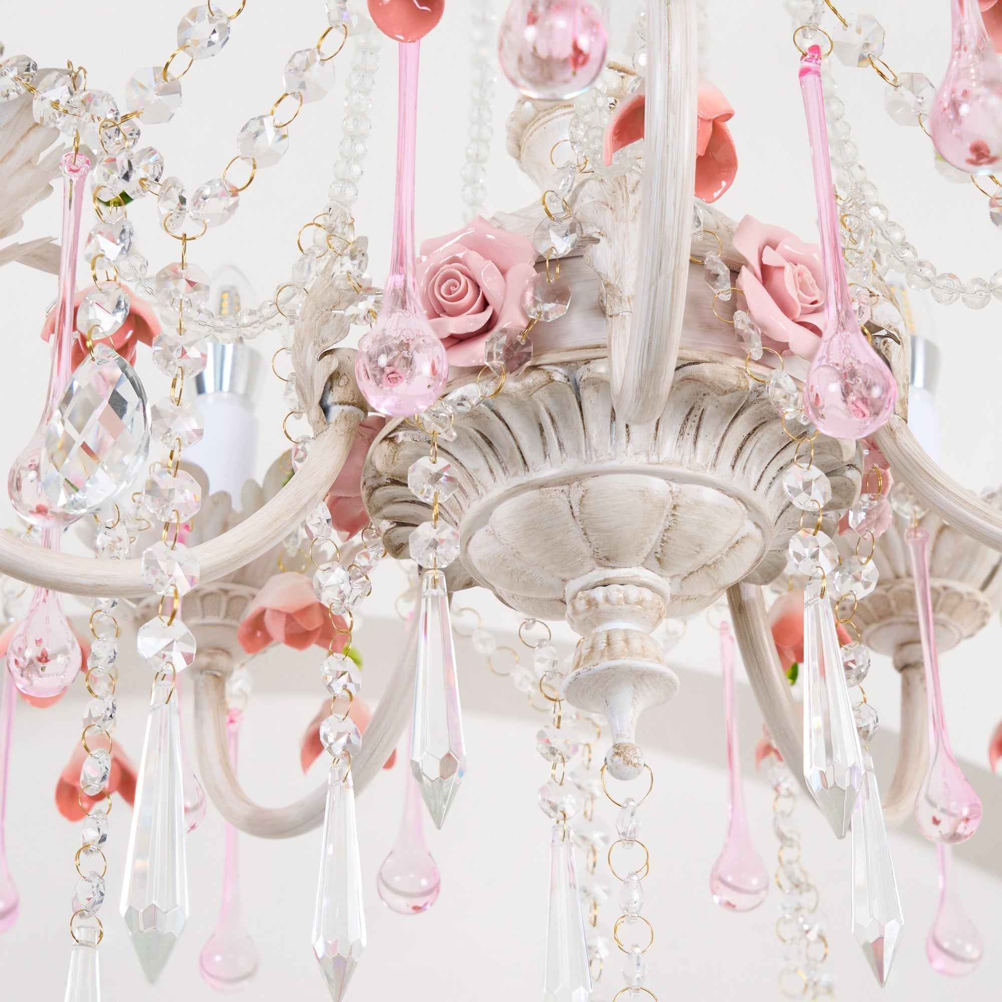 Cusoren Postmodern Luxury Rose Ceramic Chandelier - Lamp Copper