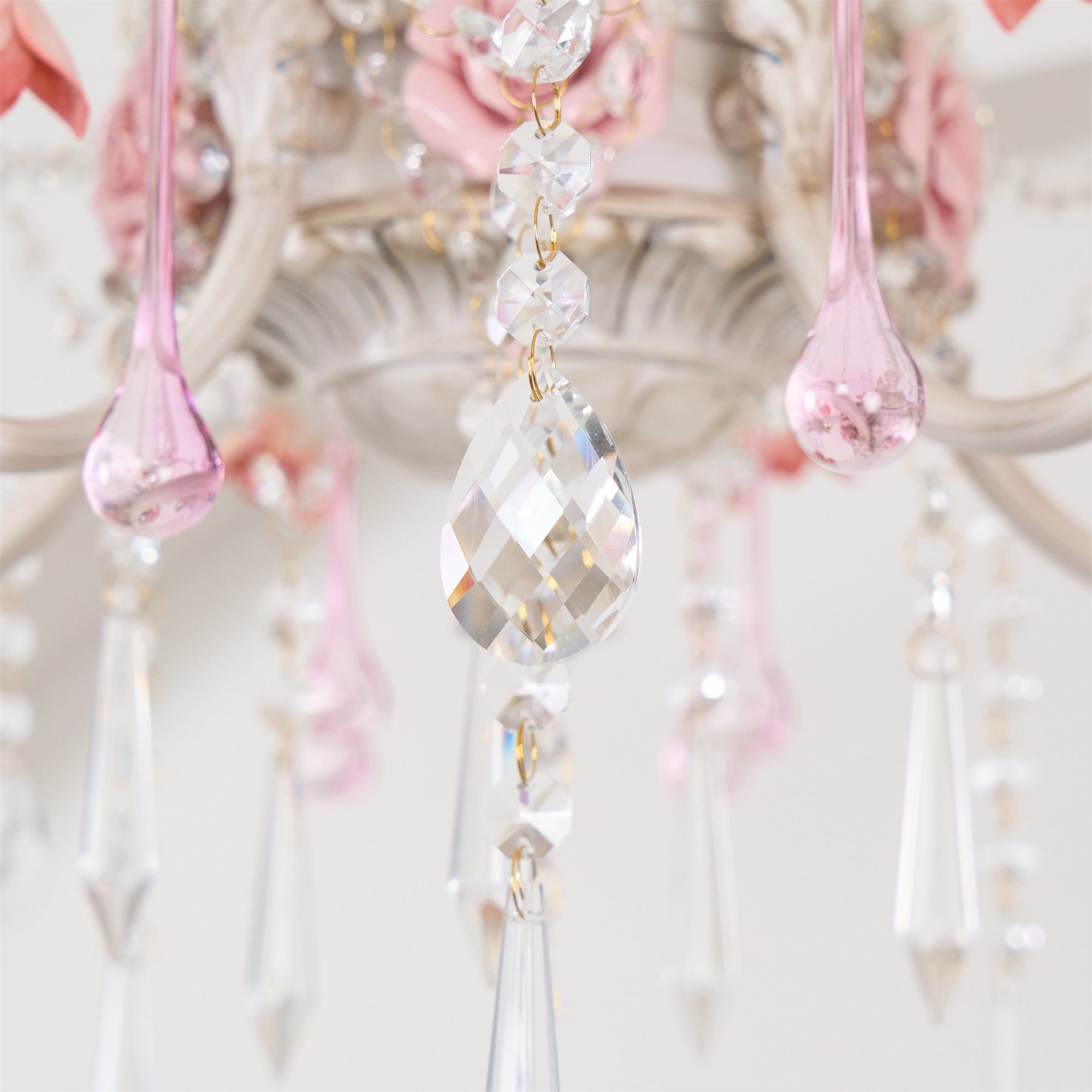 Cusoren Postmodern Luxury Rose Ceramic Chandelier - Lamp Copper