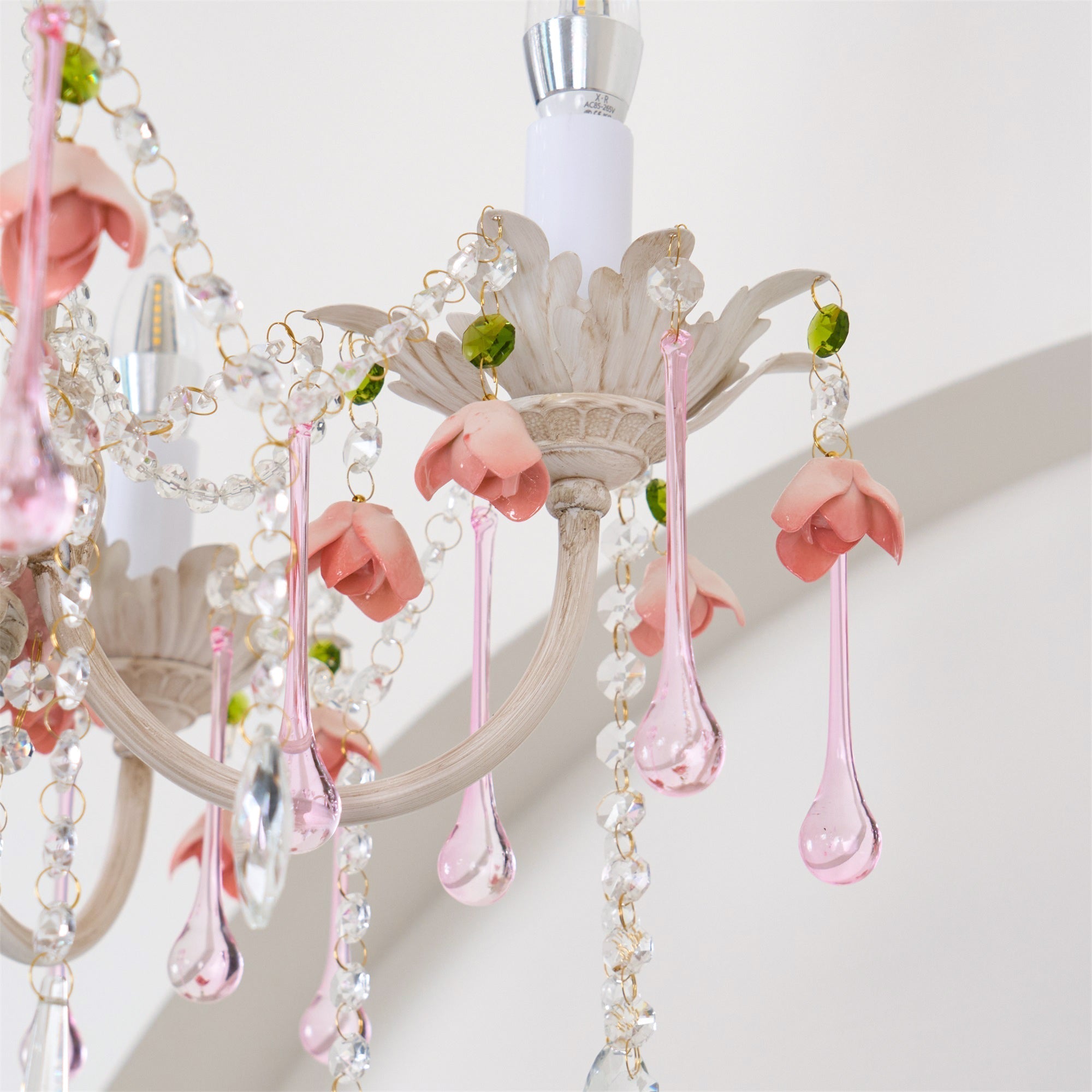 Cusoren Postmodern Luxury Rose Ceramic Chandelier - Lamp Copper