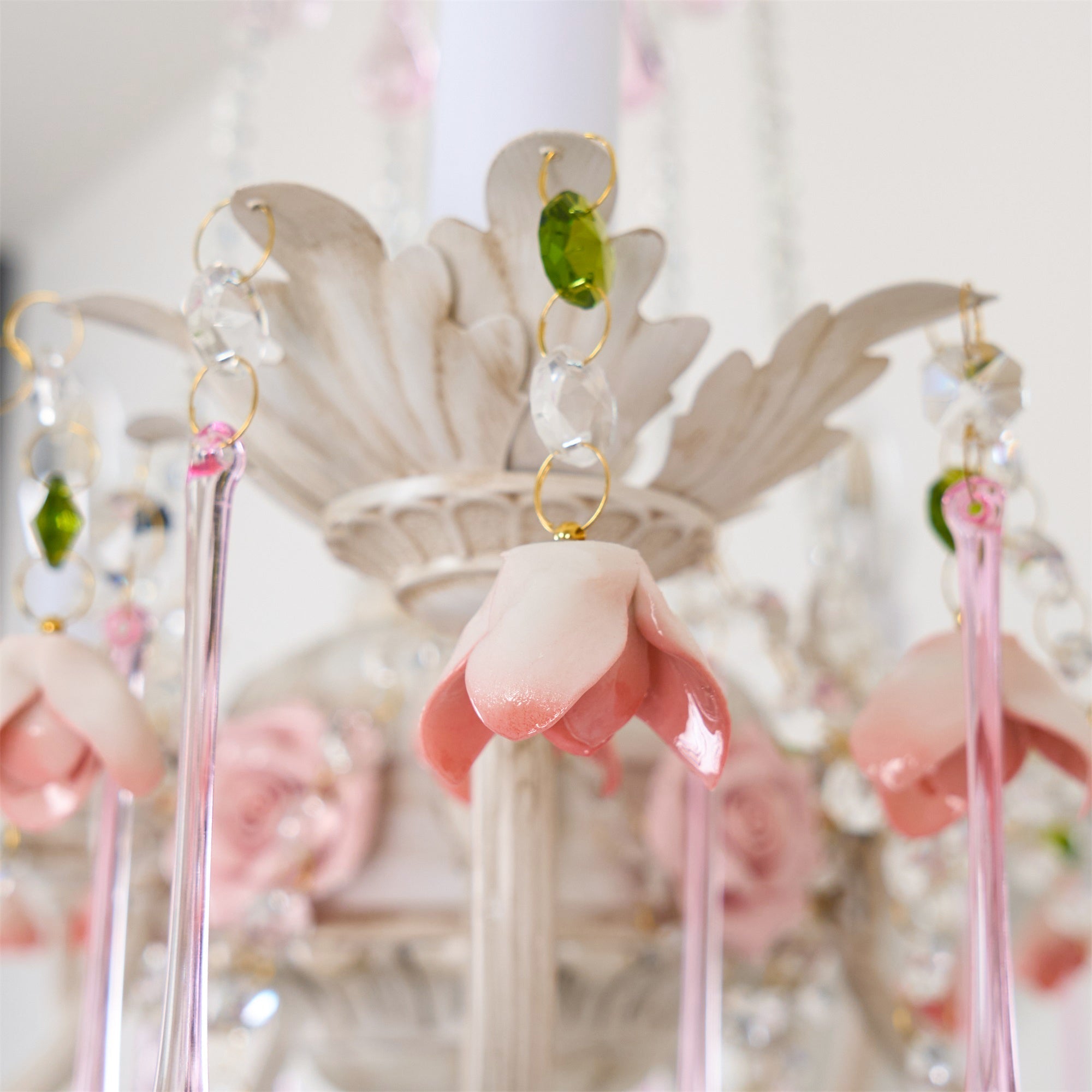 Cusoren Postmodern Luxury Rose Ceramic Chandelier - Lamp Copper