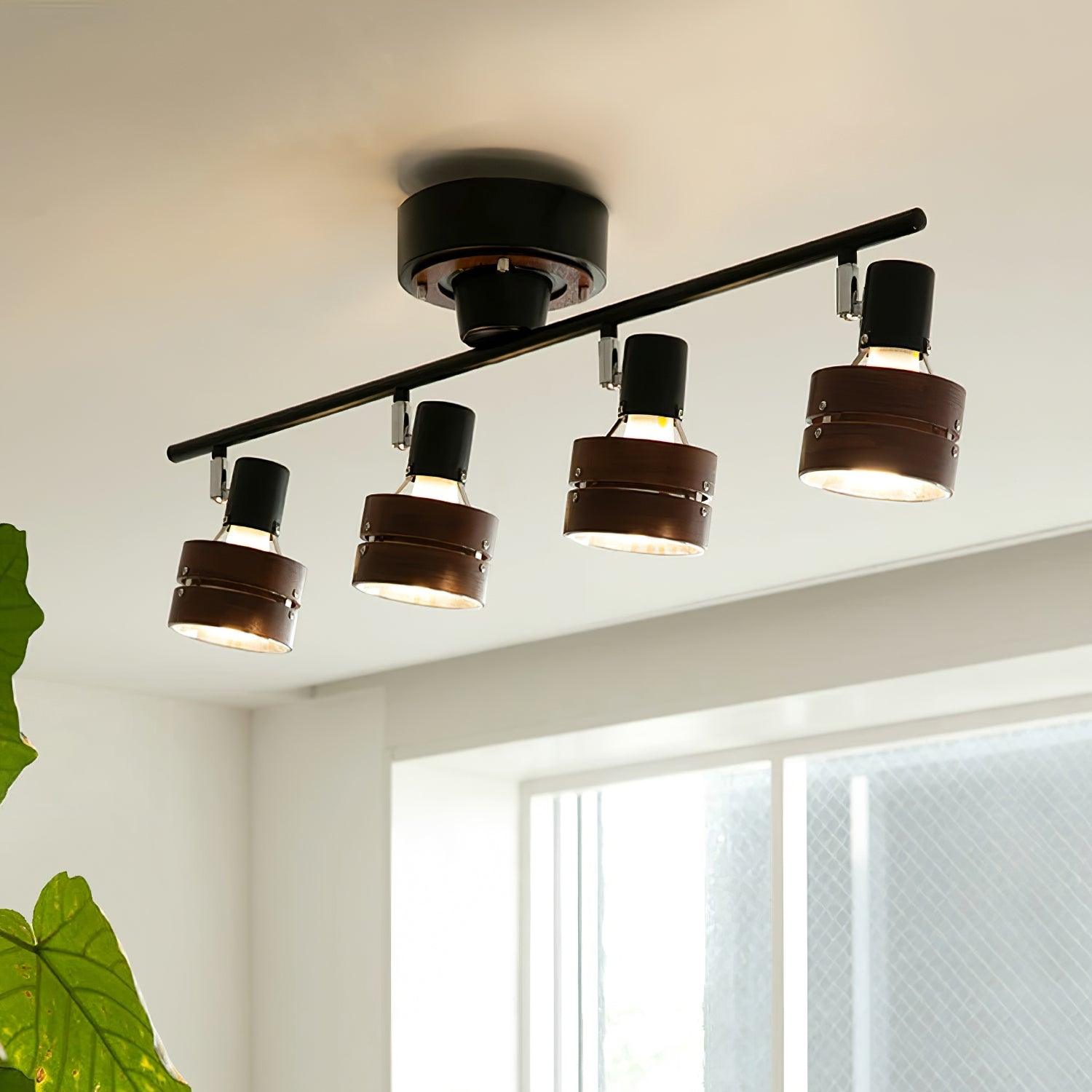 Daven Lustra Projecteur Rail 4-Lumières Ajustable - Neutralighting