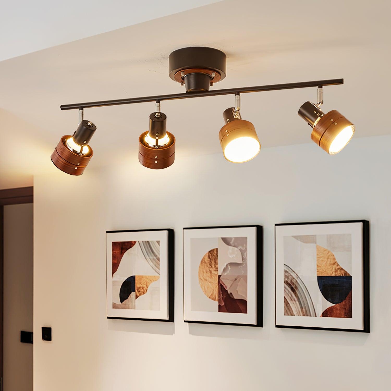 Daven Lustra Projecteur Rail 4-Lumières Ajustable - Neutralighting