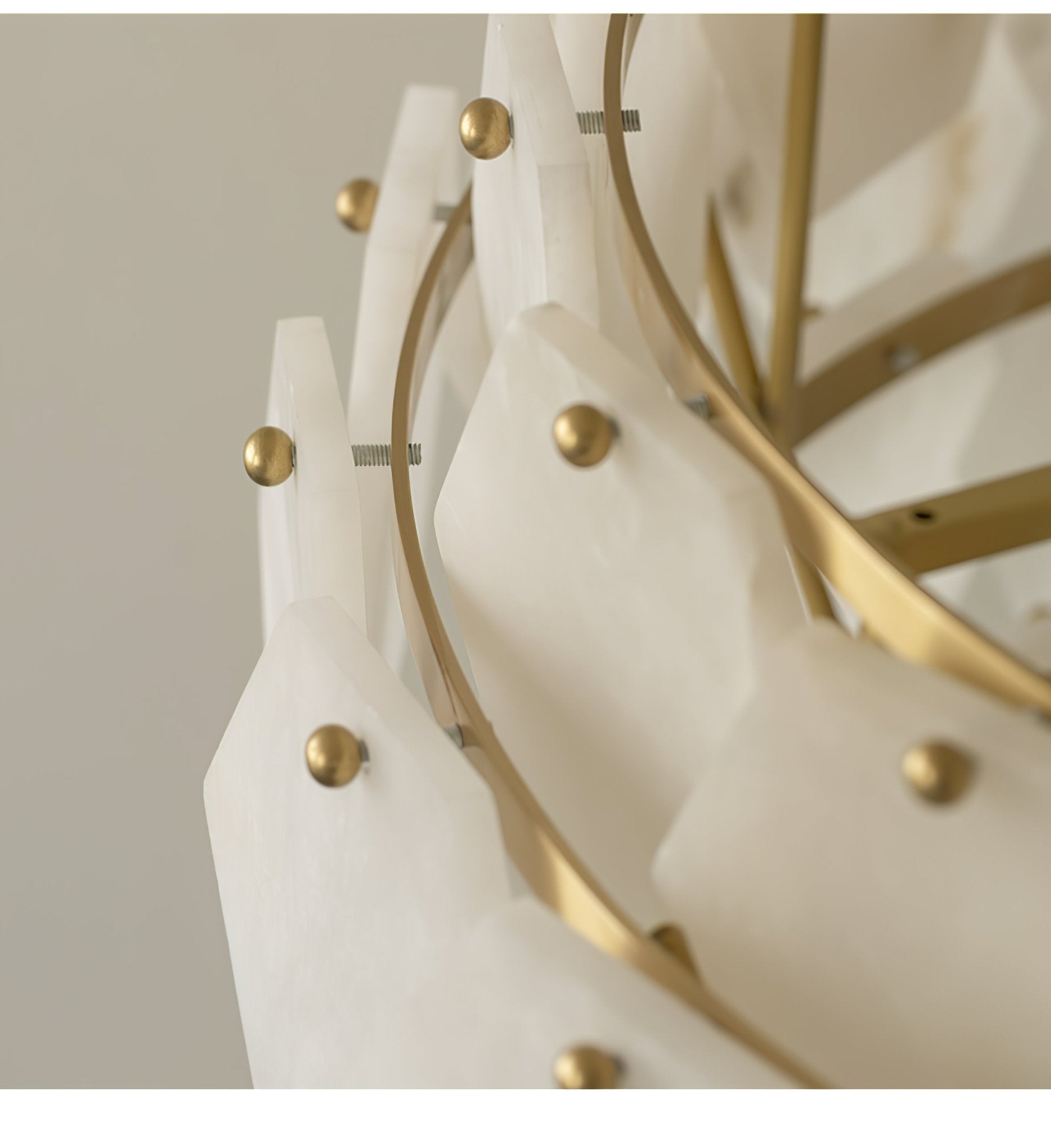 Evenaris Chandelier en Albâtre en Forme de Nid d'Abeille - Neutralighting