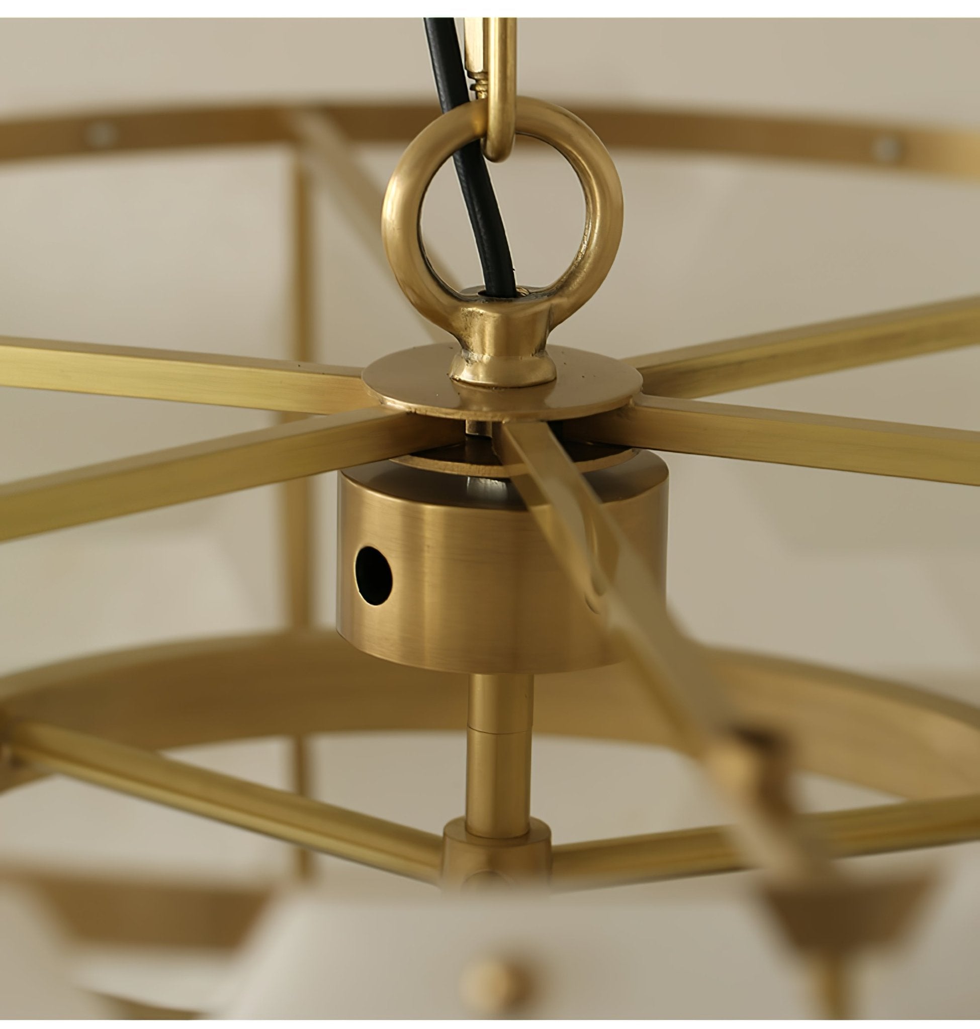 Evenaris Chandelier en Albâtre en Forme de Nid d'Abeille - Neutralighting