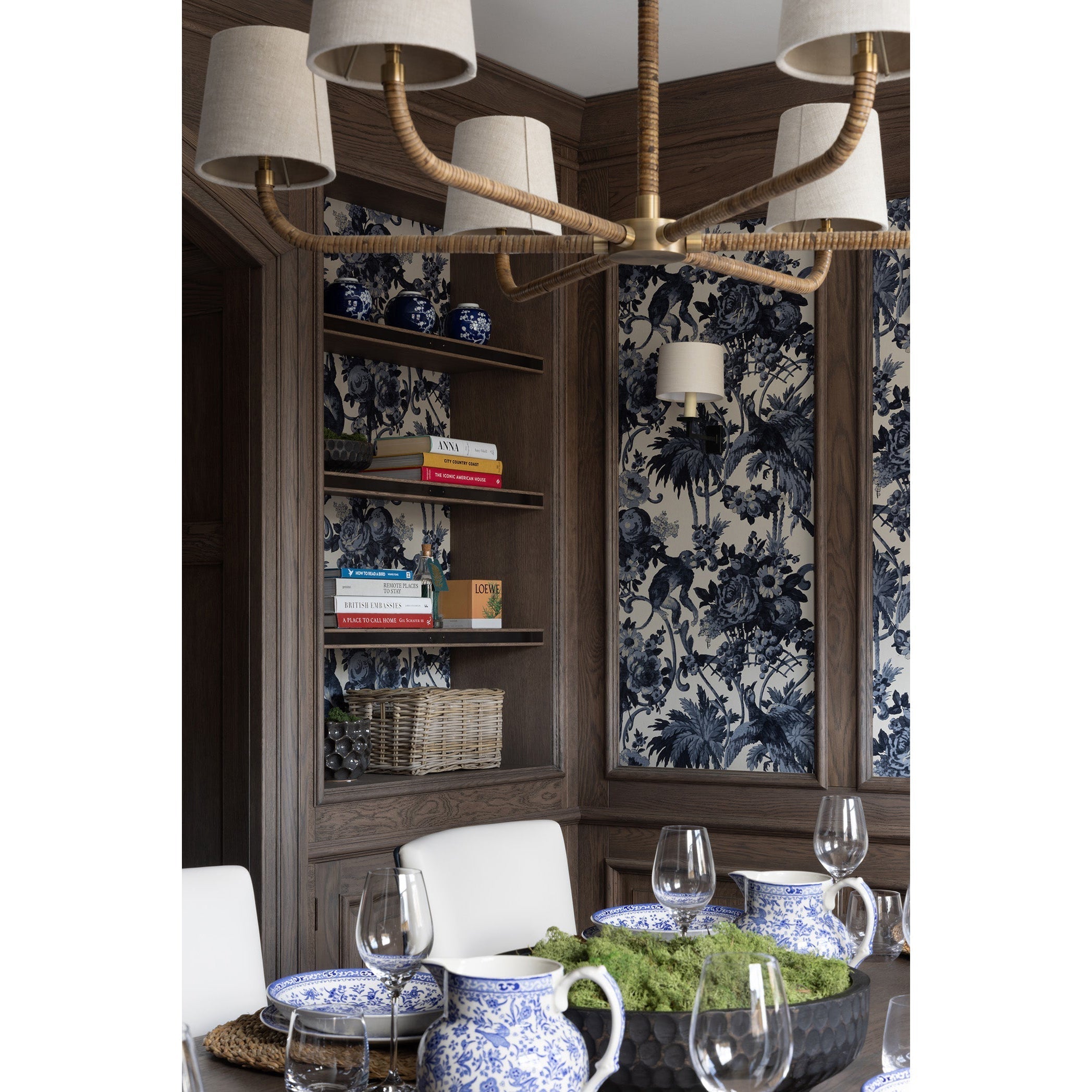 Holden Avdoria Lustre en Tissu et Canne Doré Industriel Vintage - Neutralighting