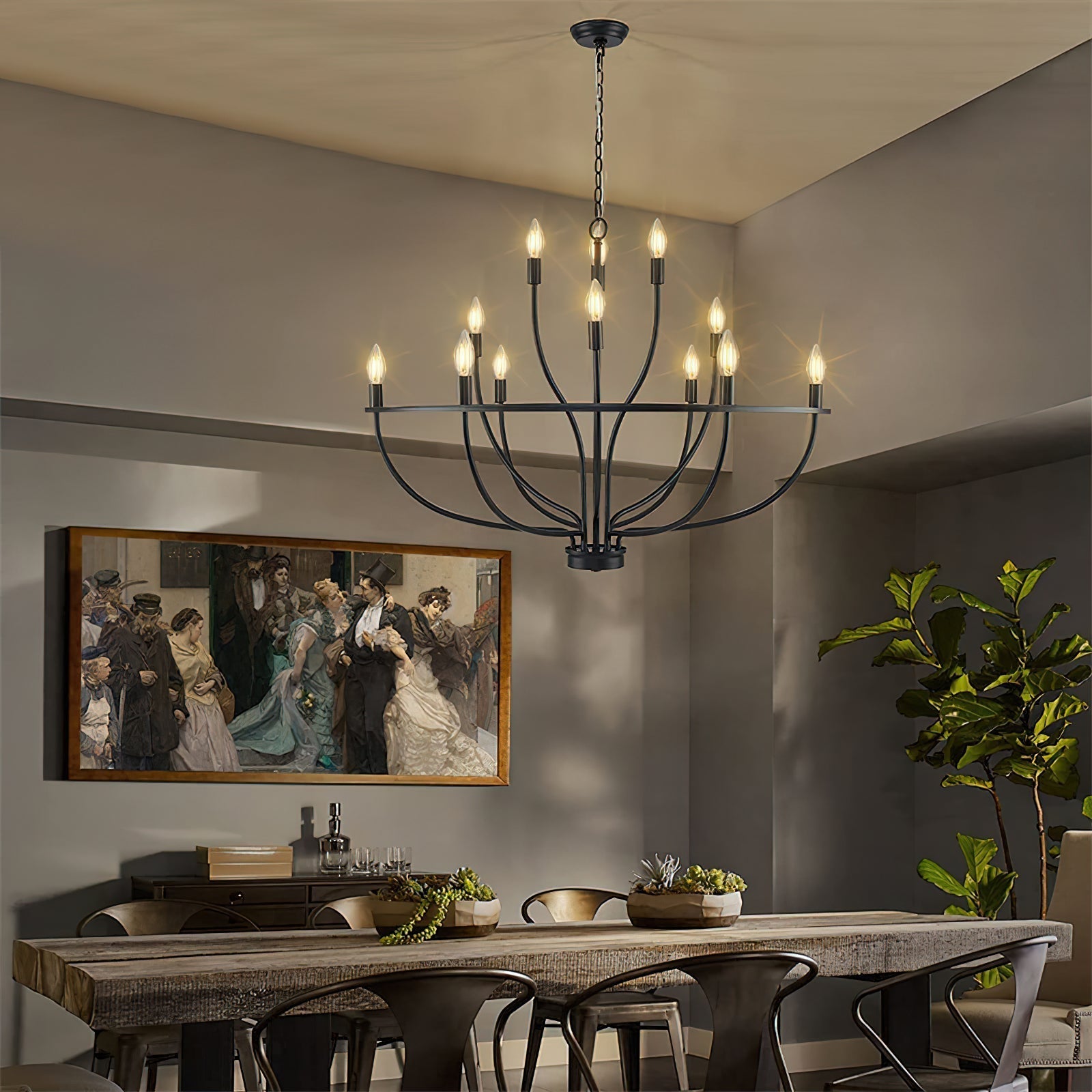 Myphaos Lustre en Métal de Laiton Industriel Vintage pour la Maison - Neutralighting