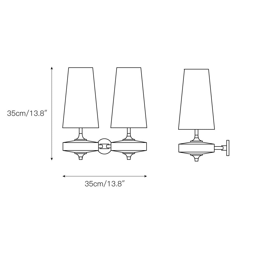 Nydorisra Applique Murale Métal Laiton Antique Vintage - Neutralighting