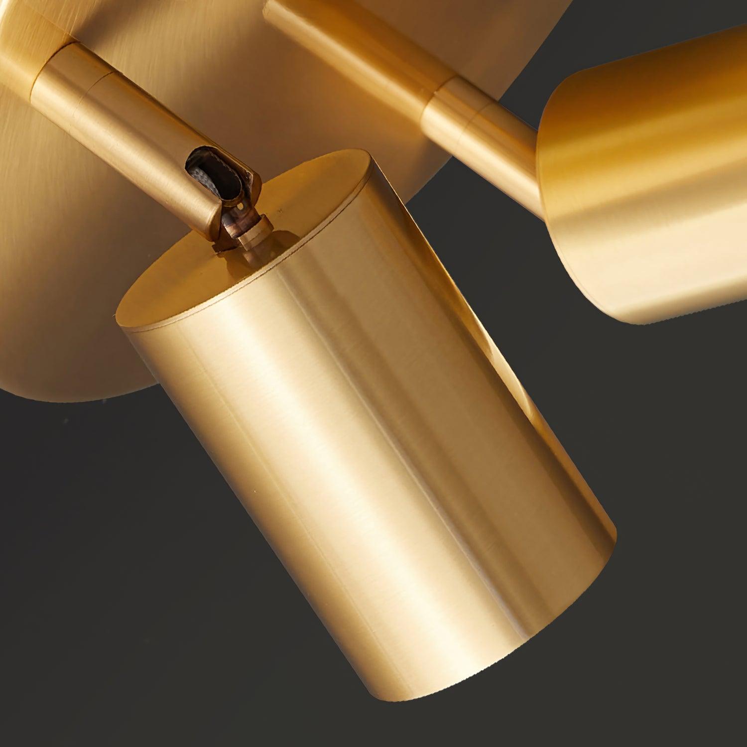 Solara Ceiling Lamp Brass Cylinder Adjustable Contemporary - Neutralighting