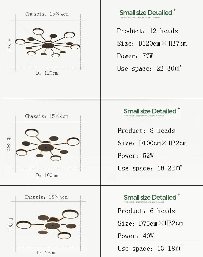 Moderne Suspension Multi Contemporaine, Metal/Acrylique, Noir Mat, Salon - Neutralighting