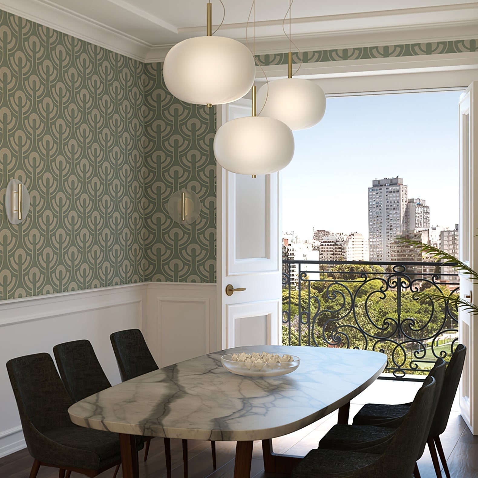 Duality Suspension en Verre Moderne - Neutralighting