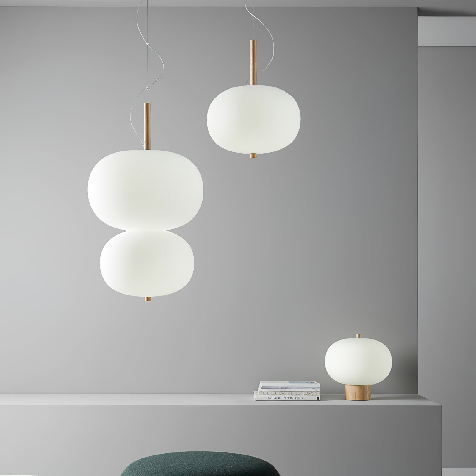 Duality Suspension en Verre Moderne - Neutralighting