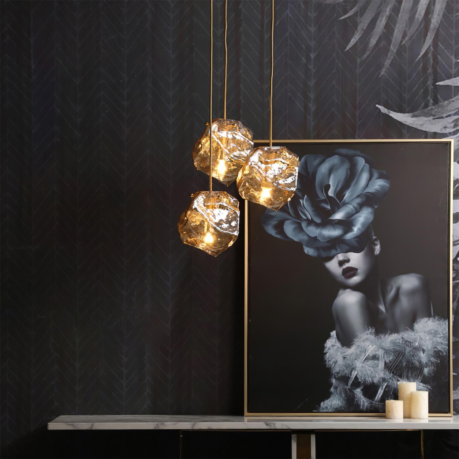 Ice Verre Suspension Luminaire Design - Neutralighting