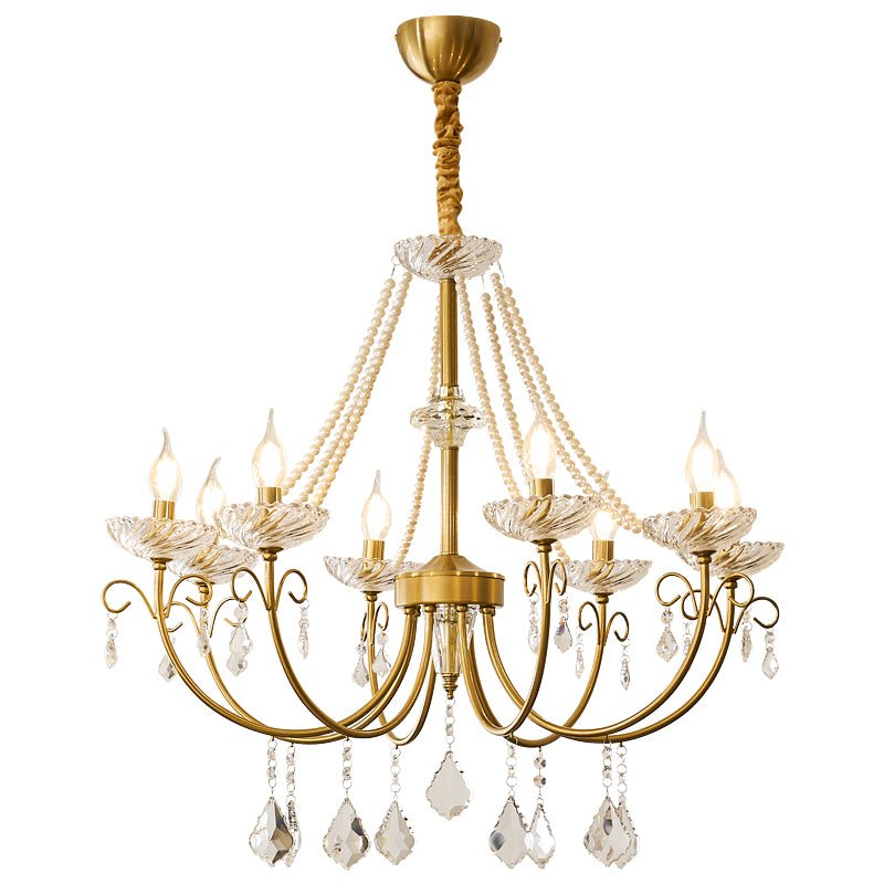 Lustra Chandelier Perle Cristal Élégant Classique - Neutralighting