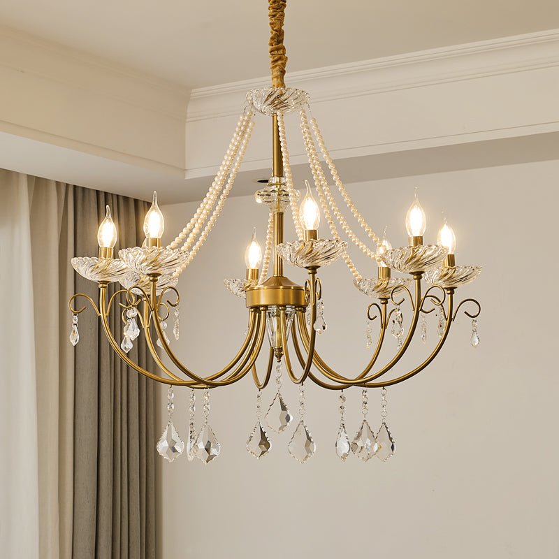 Lustra Chandelier Perle Cristal Élégant Classique - Neutralighting