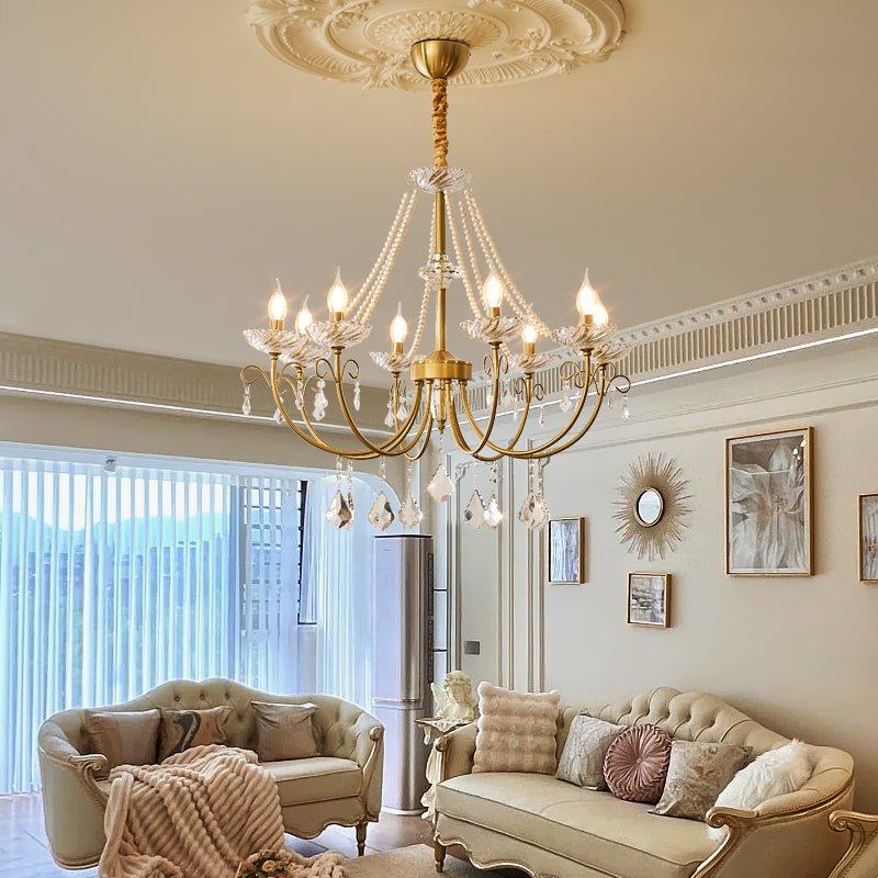 Lustra Chandelier Perle Cristal Élégant Classique - Neutralighting