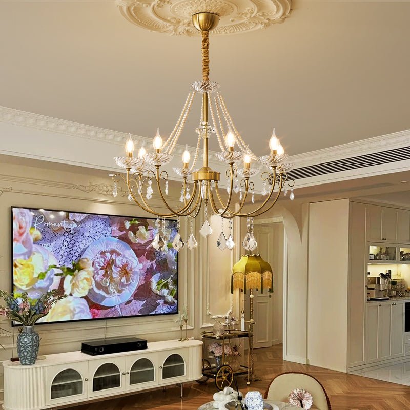 Lustra Chandelier Perle Cristal Élégant Classique - Neutralighting