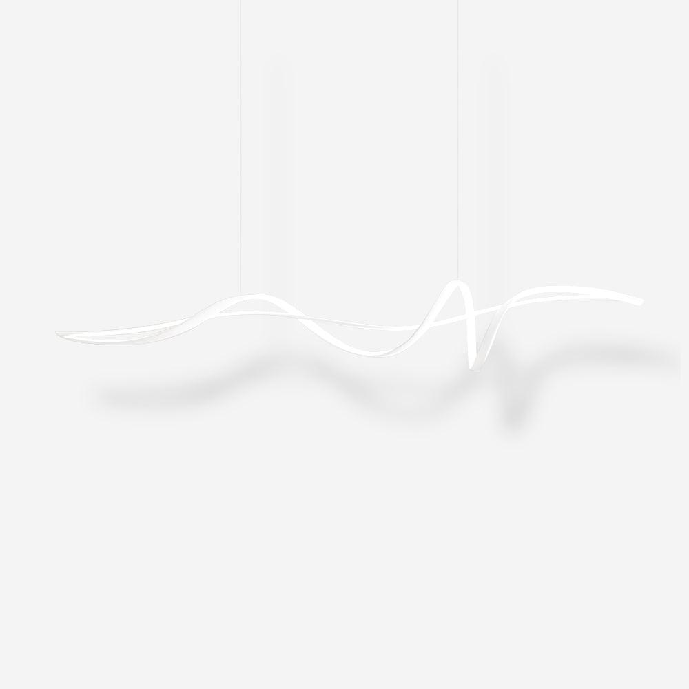 Aveline Suspension moderne LED Wave noire - Neutralighting