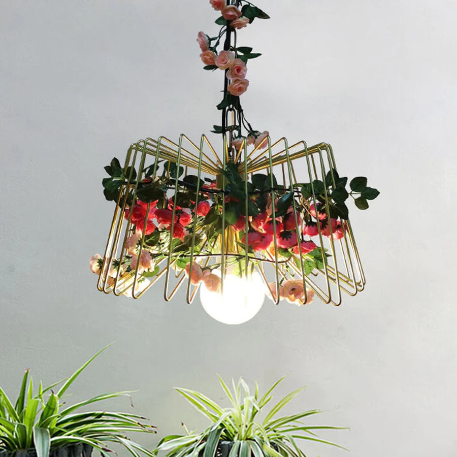 Arisha Moderne Fleur LED Suspension Verre/Métal Chambre À Coucher - Neutralighting