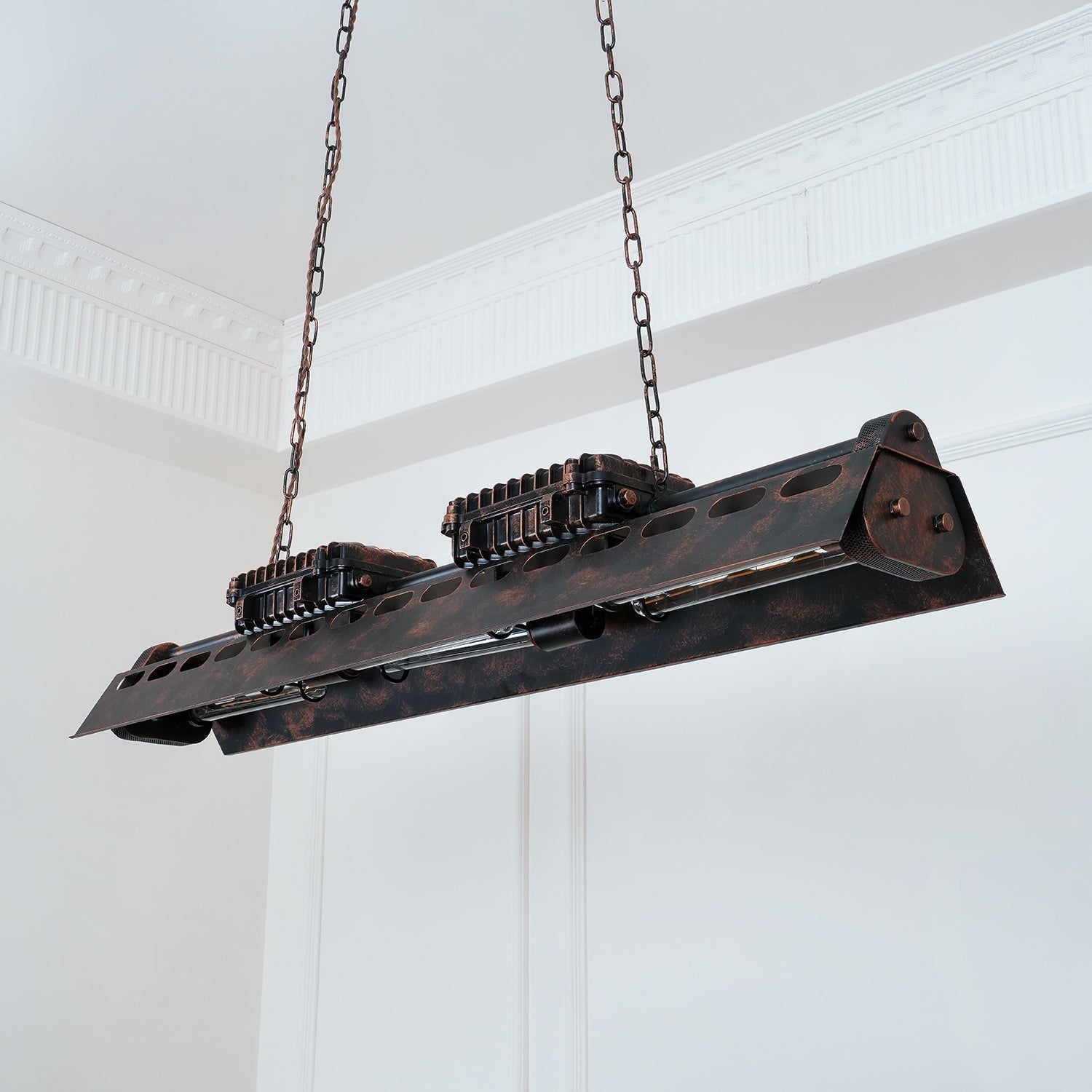 Lustra Chandelier Cadre Rectangulaire Industriel - Neutralighting