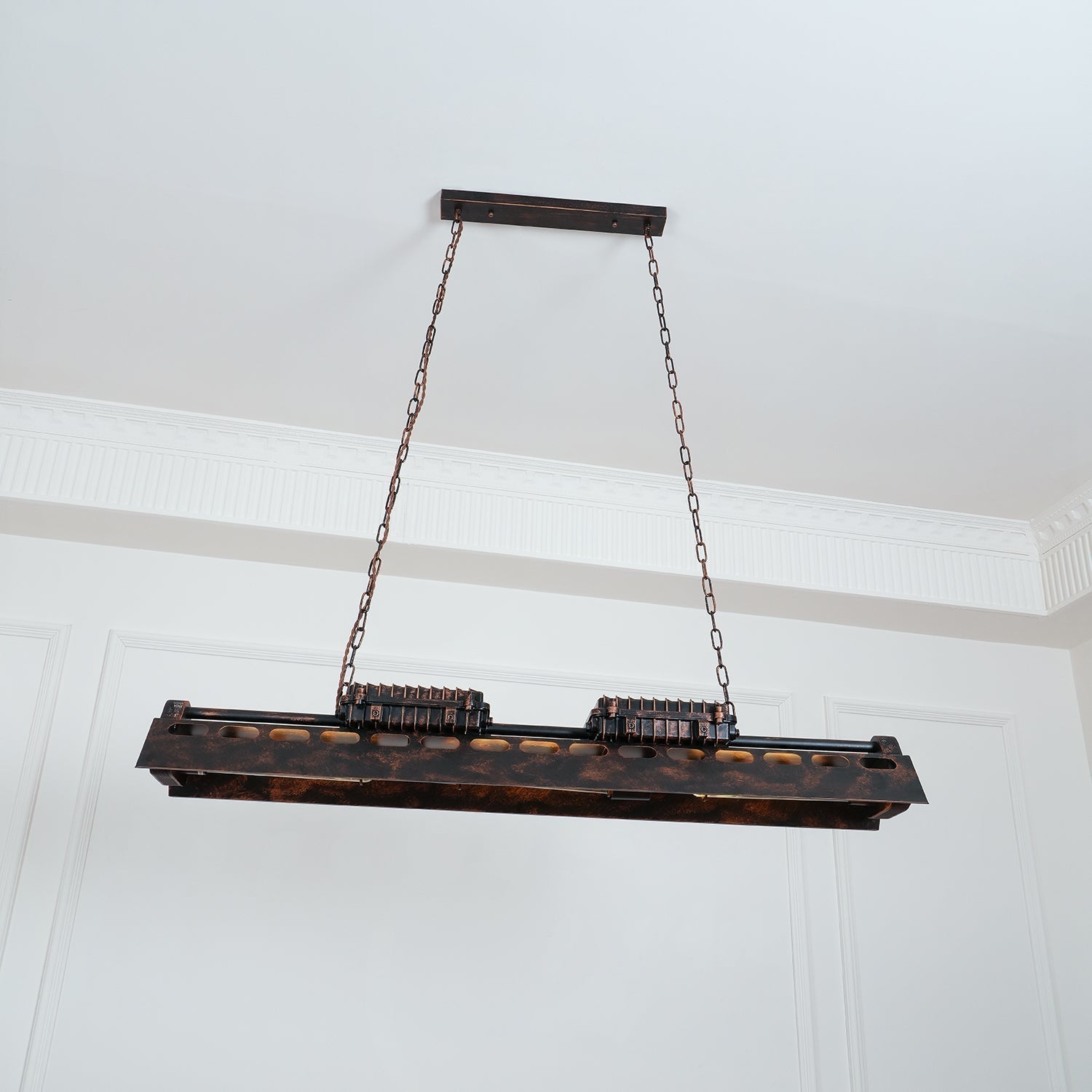Lustra Chandelier Cadre Rectangulaire Industriel - Neutralighting