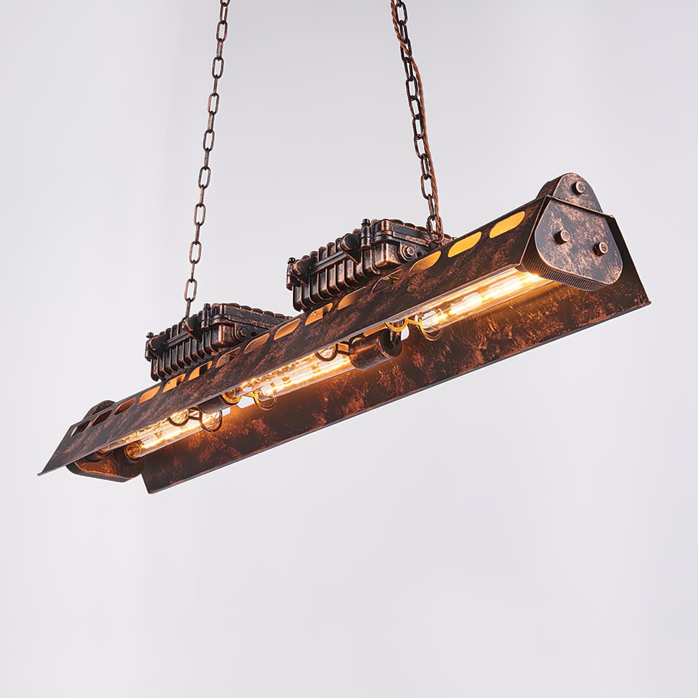Lustra Chandelier Cadre Rectangulaire Industriel - Neutralighting