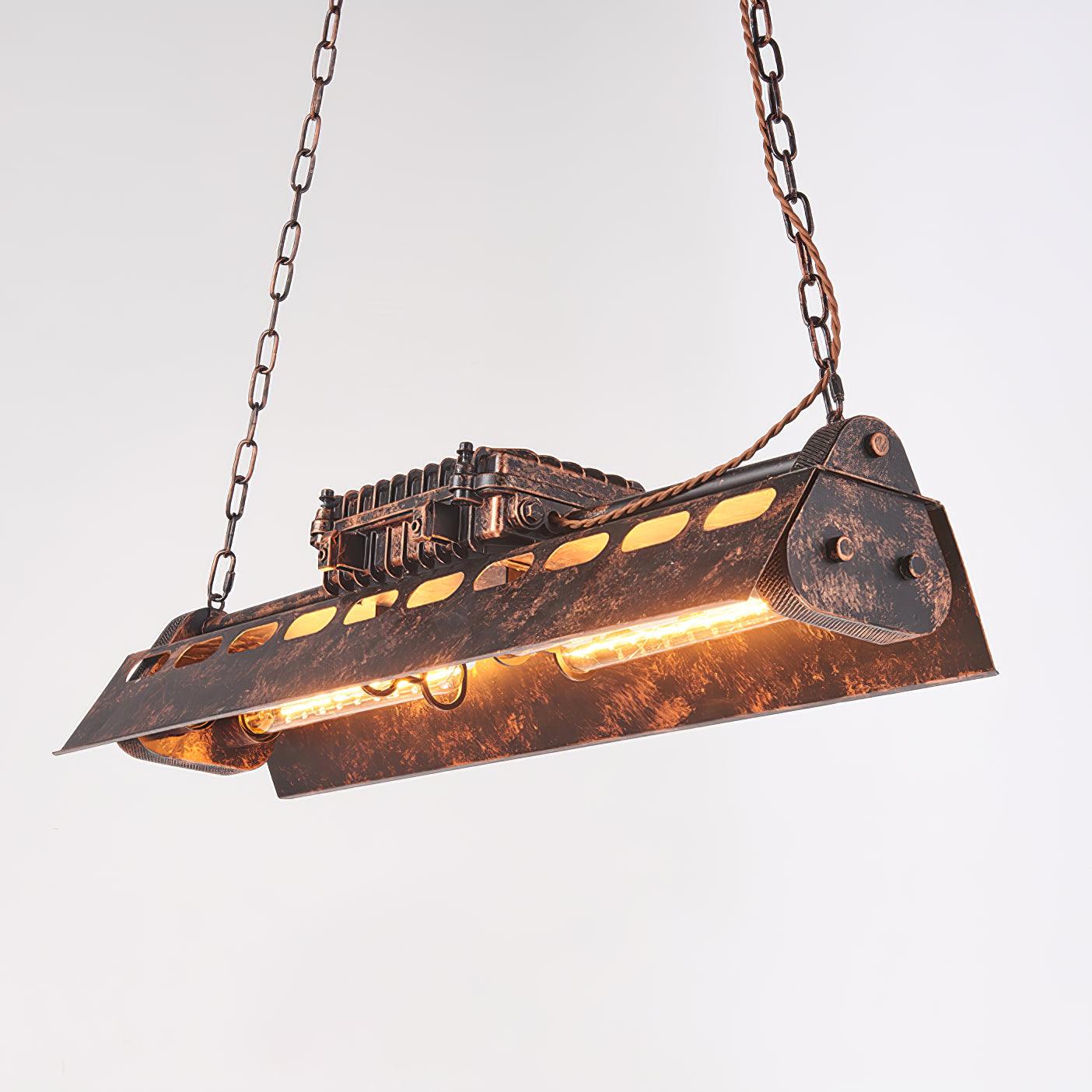 Lustra Chandelier Cadre Rectangulaire Industriel - Neutralighting