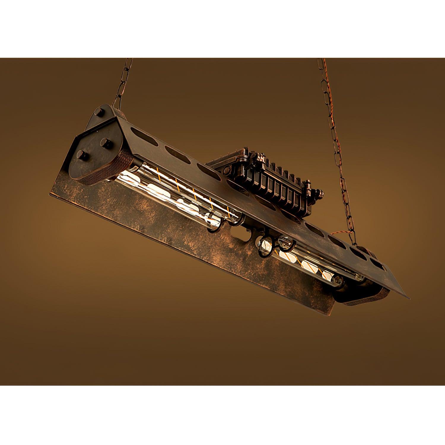 Lustra Chandelier Cadre Rectangulaire Industriel - Neutralighting