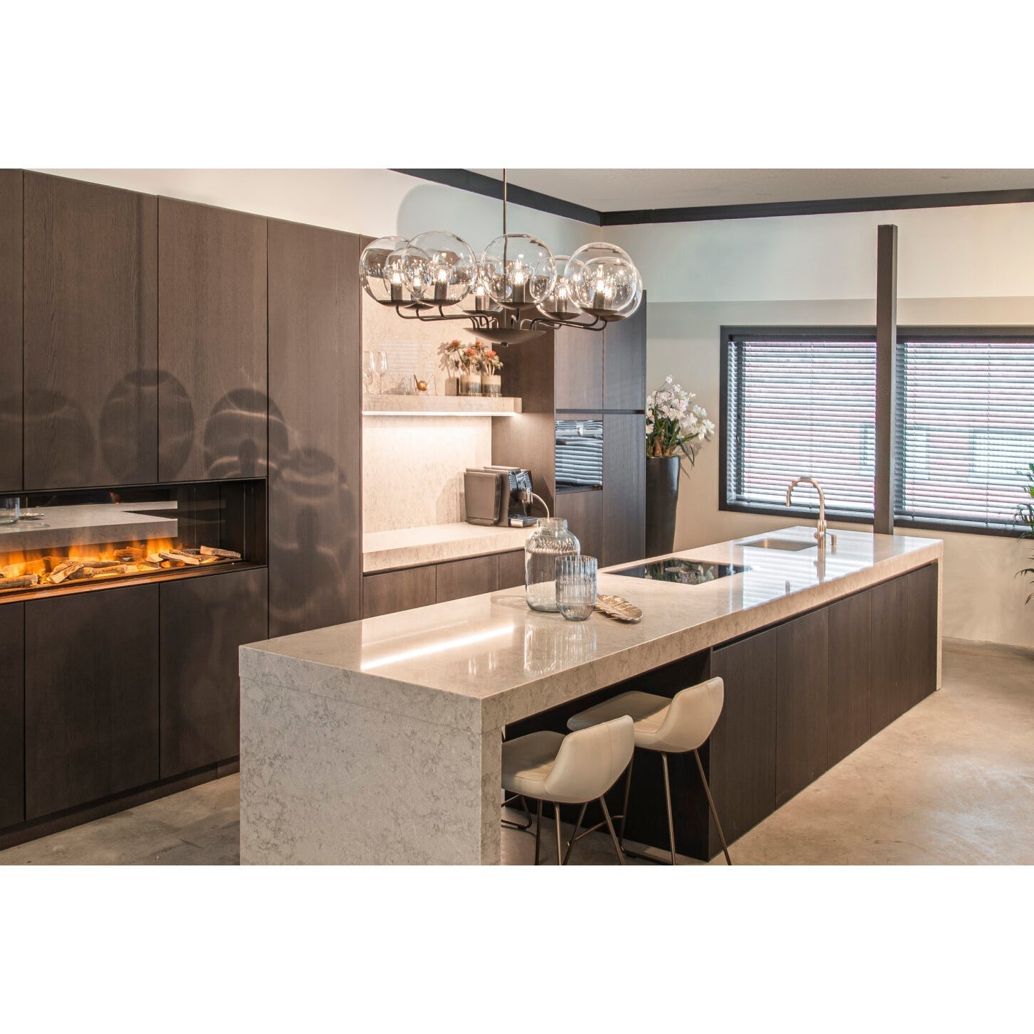 Calaeor Lustre Verre Métal Élégance Premium - Neutralighting